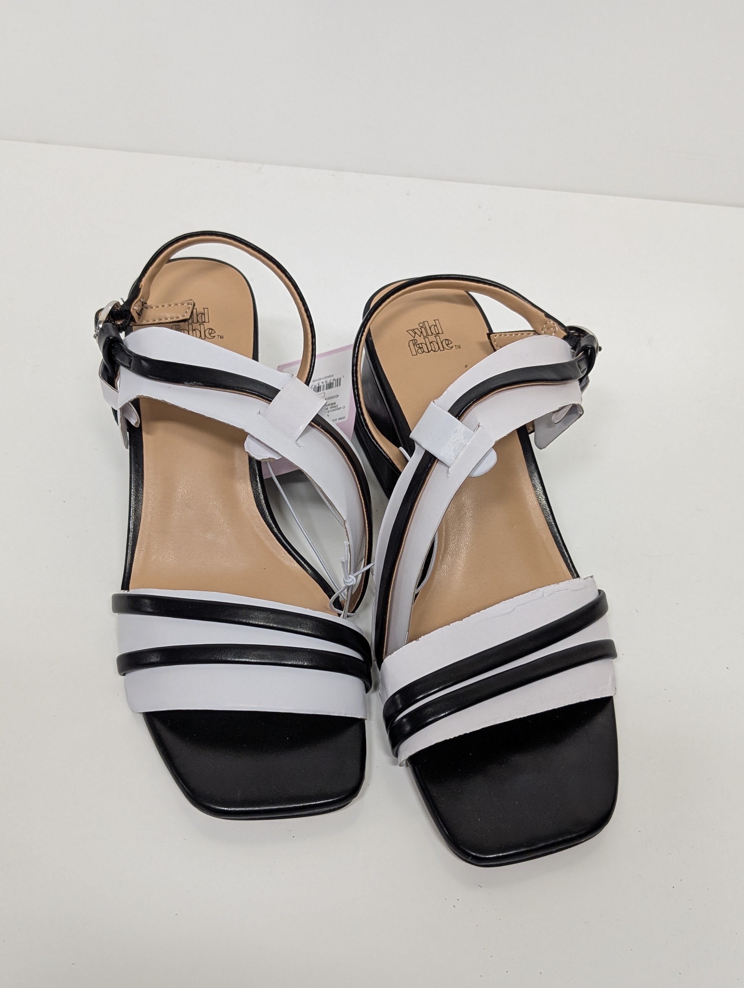 Wild Fable Blaire Black Strappy Block Heel Sandals Size 6 (New in Box)