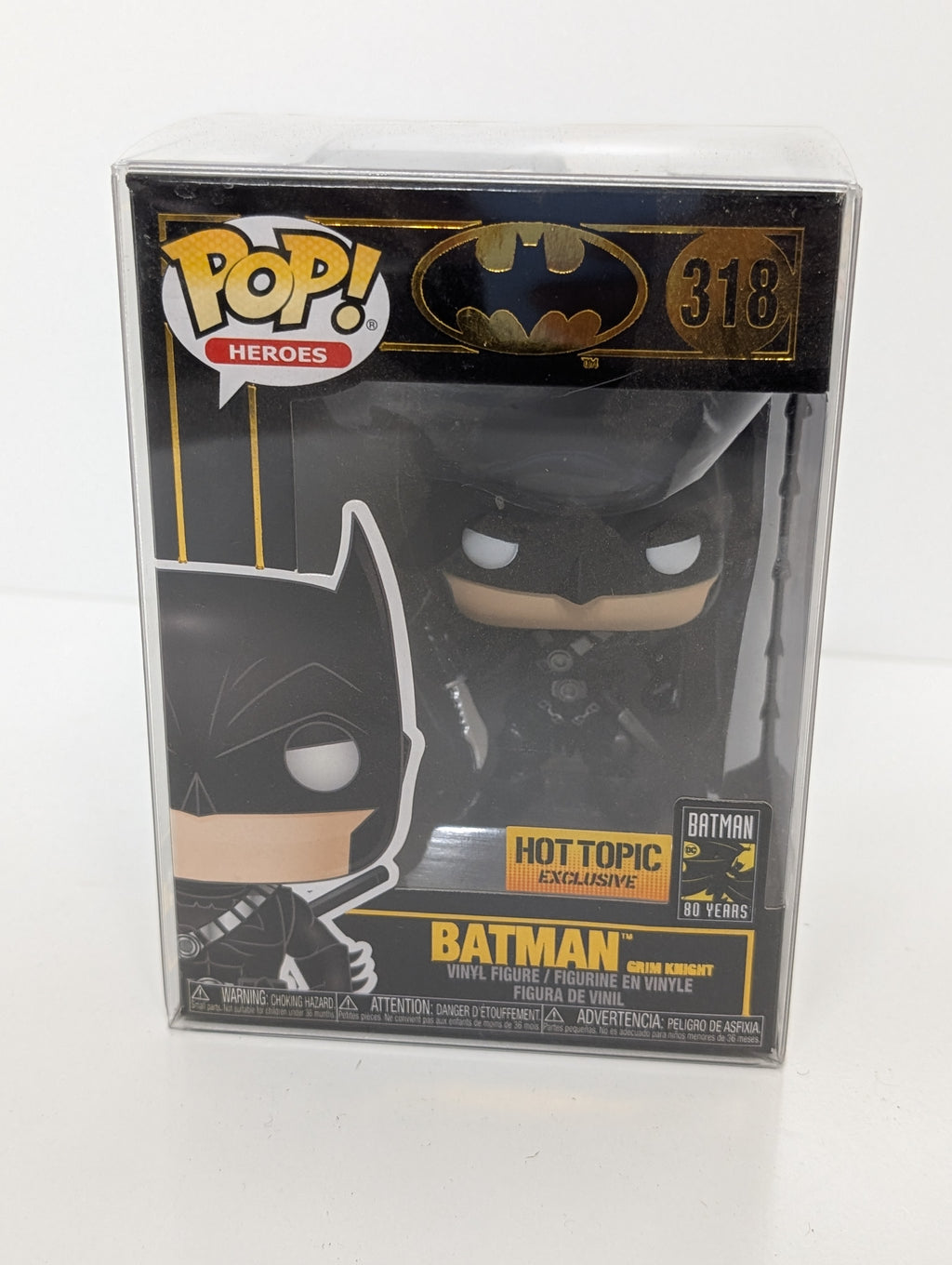 Funko Pop! Batman Grim Knight #318 Hot Topic Exclusive DC Heroes 80 Years Edition