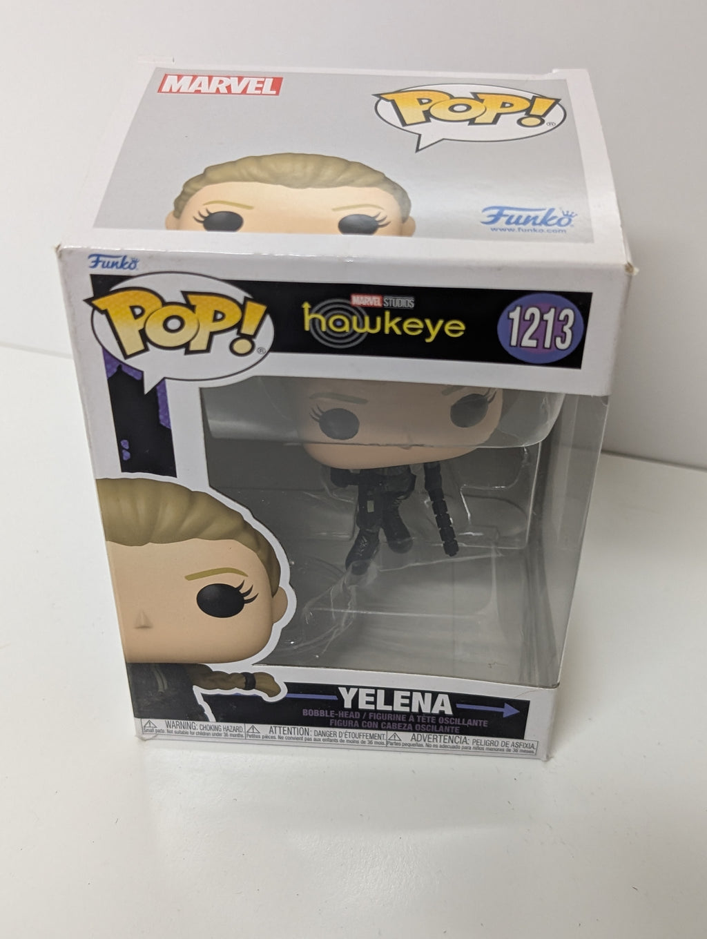 Funko Pop! Marvel Studios Hawkeye Yelena Vinyl Bobble-Head Figure #1213 Collectible