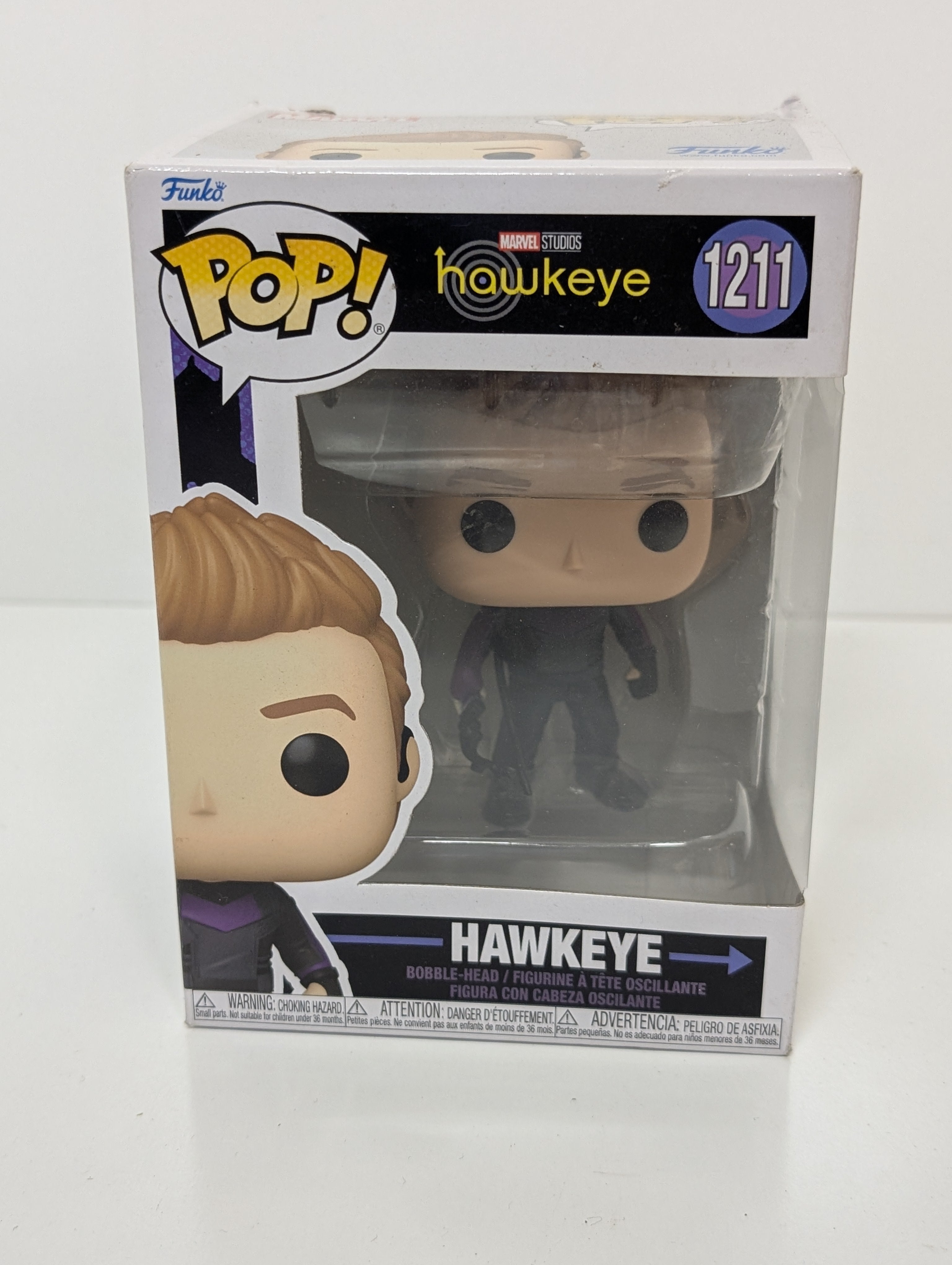 Funko Pop! Marvel Studios Hawkeye Vinyl Bobble-Head Figure #1211 Collectible New