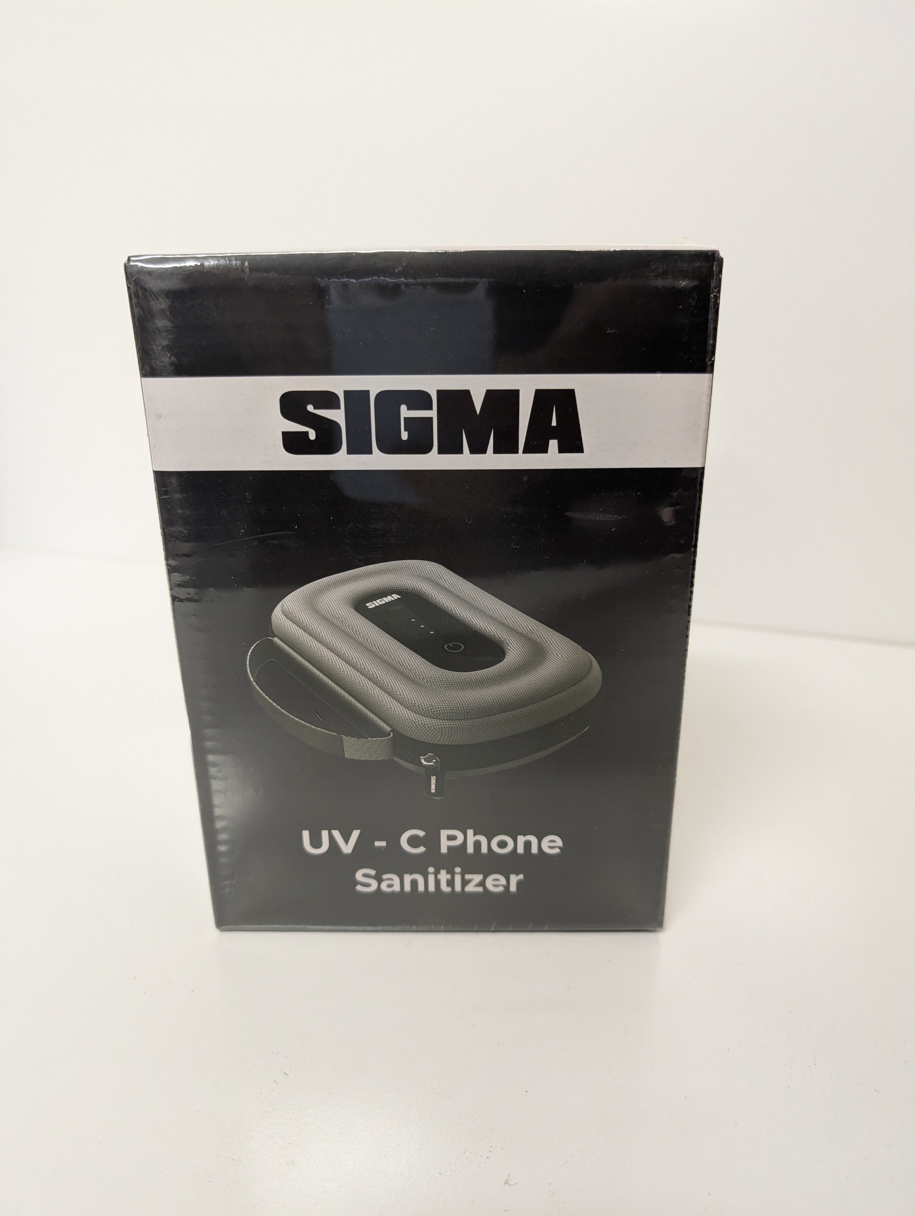 Sigma UV-C Phone Sanitizer Portable LED Sterilizer Case (Gray/Black, New)