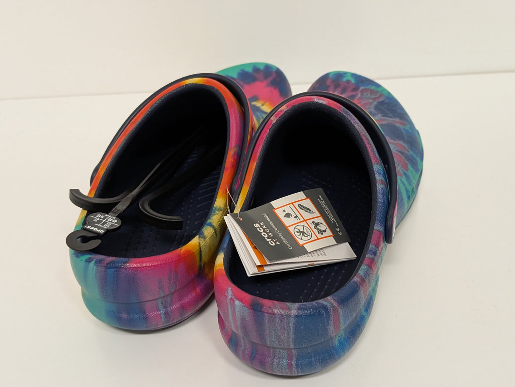 Crocs Bistro Graphic Clog Unisex Tie-Dye Slip Resistant Work Shoes (New, Size M13)