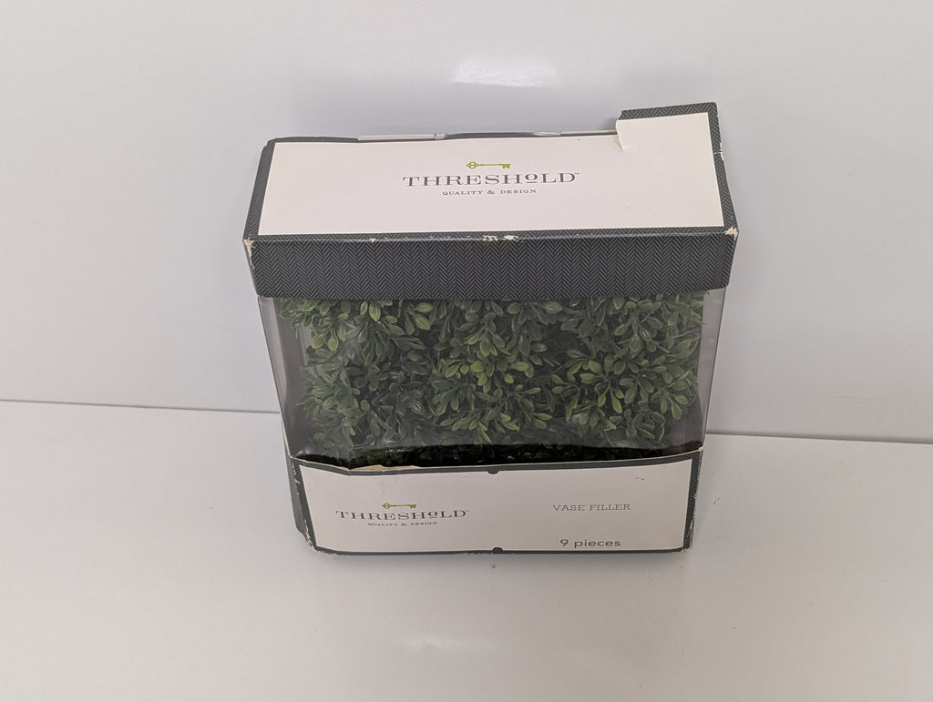 Threshold Artificial Greenery Vase Filler Set – 9-Piece Decorative Boxwood Orbs (New)