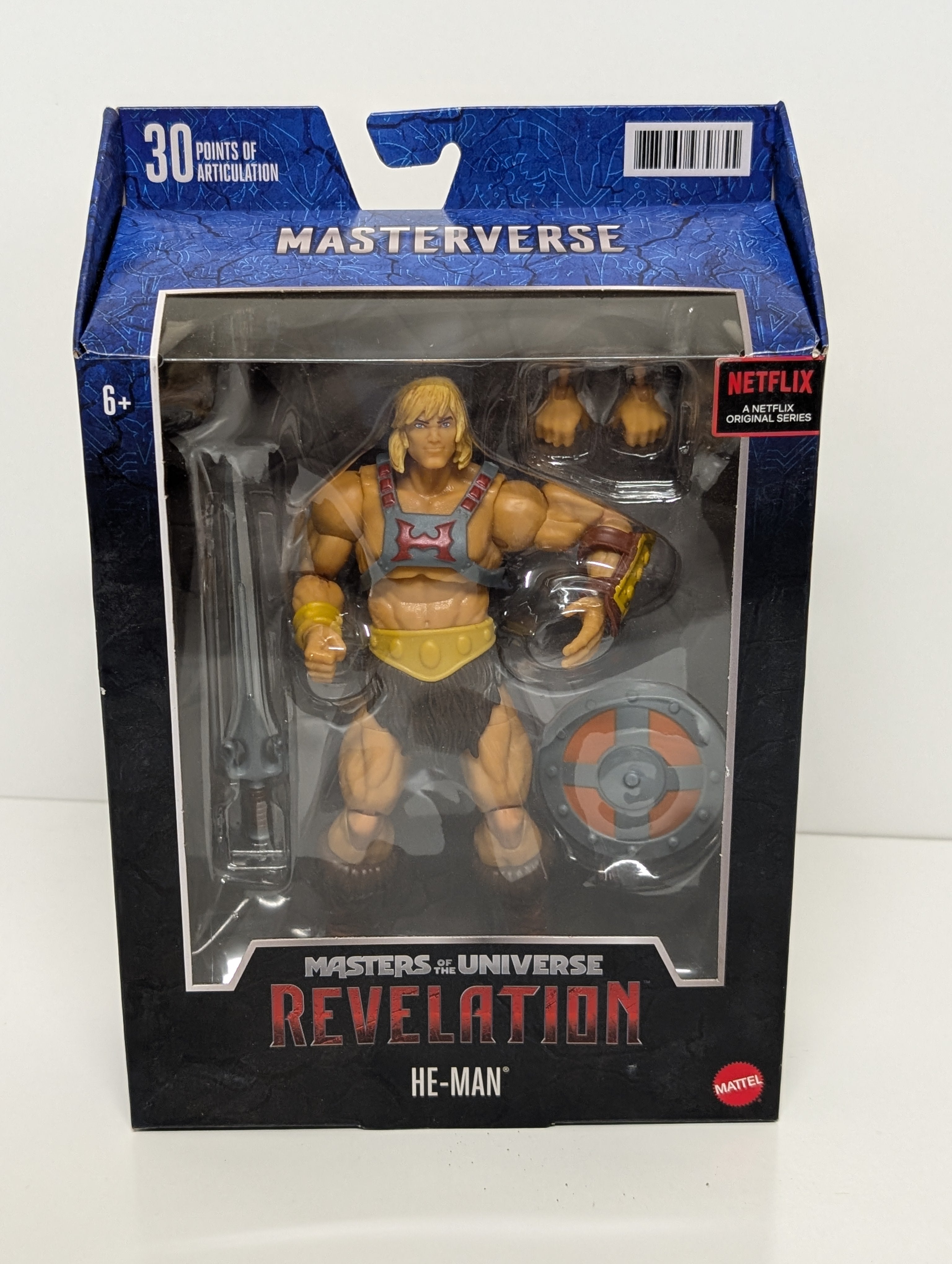 Mattel Masters of the Universe Revelation He-Man Action Figure (Masterverse Series, Netflix Edition)