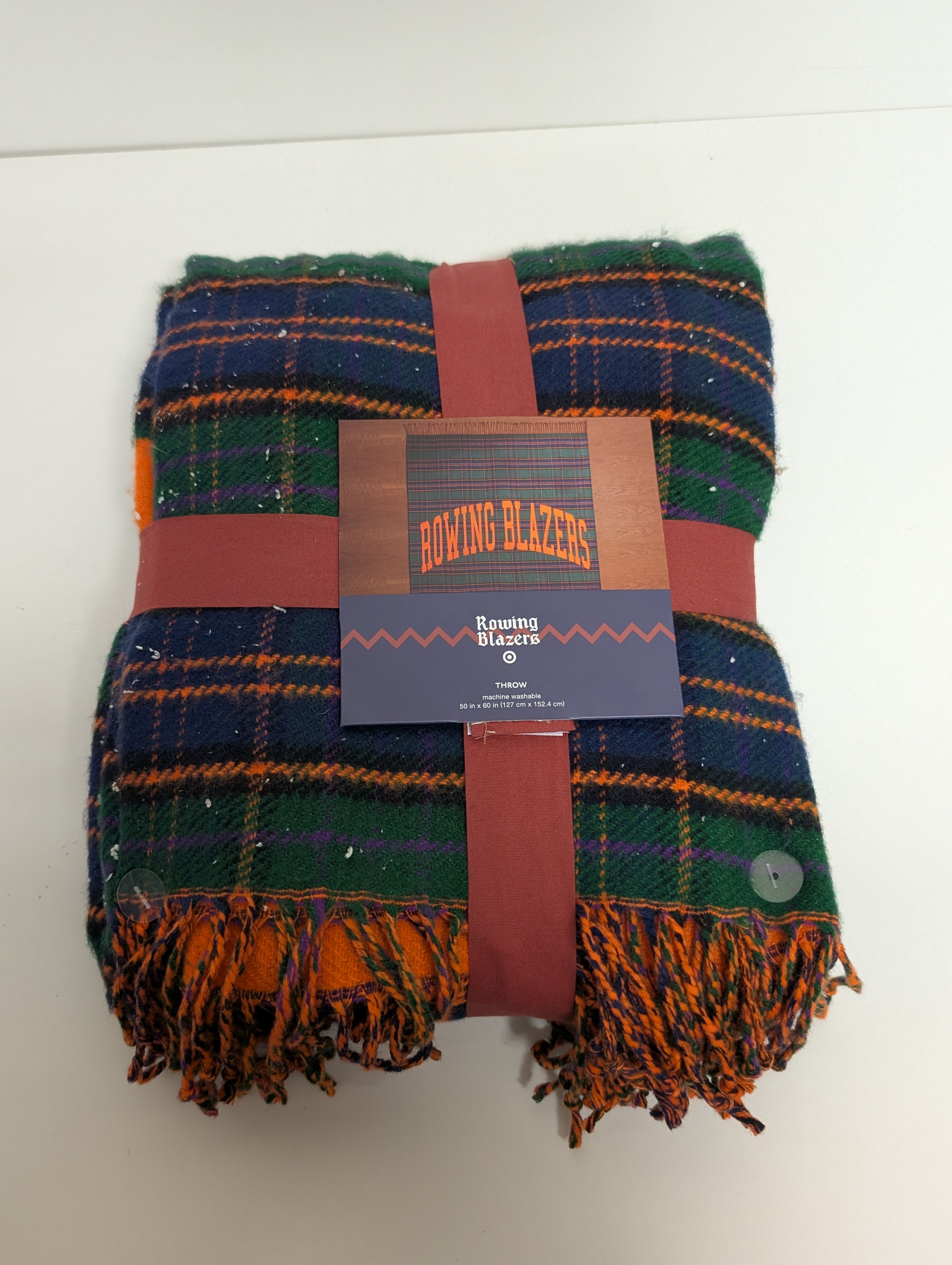 Rowing Blazers x Target Plaid Throw Blanket 50x60 Limited Edition Collection