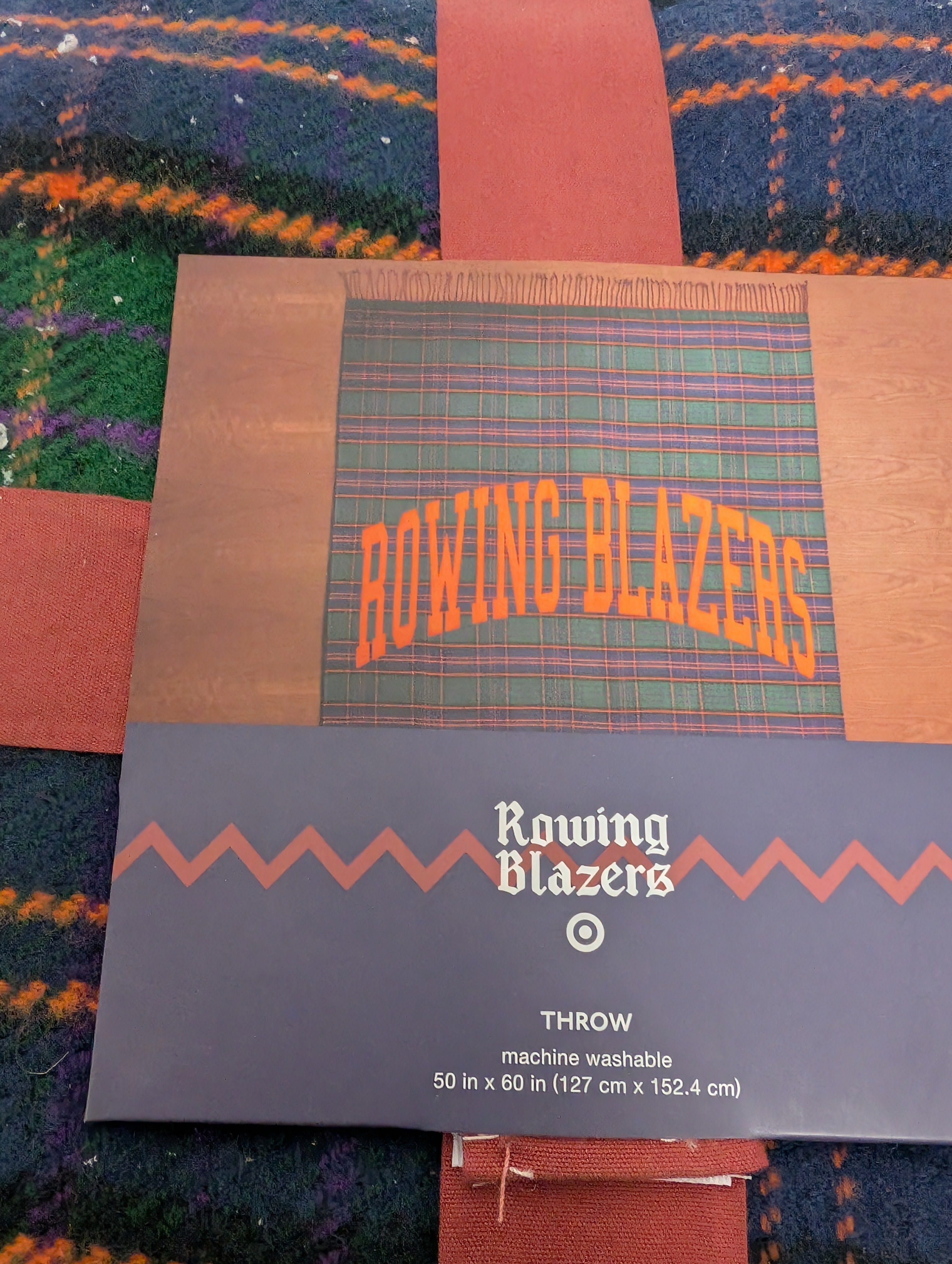 Rowing Blazers x Target Plaid Throw Blanket 50x60 Limited Edition Collection
