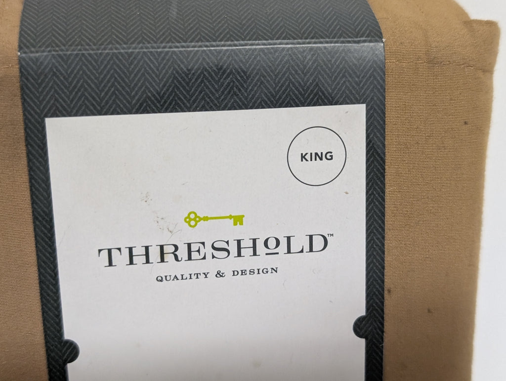 Threshold Ultra Soft 100% Cotton Flat Sheet – King Size (K Flat Brown)