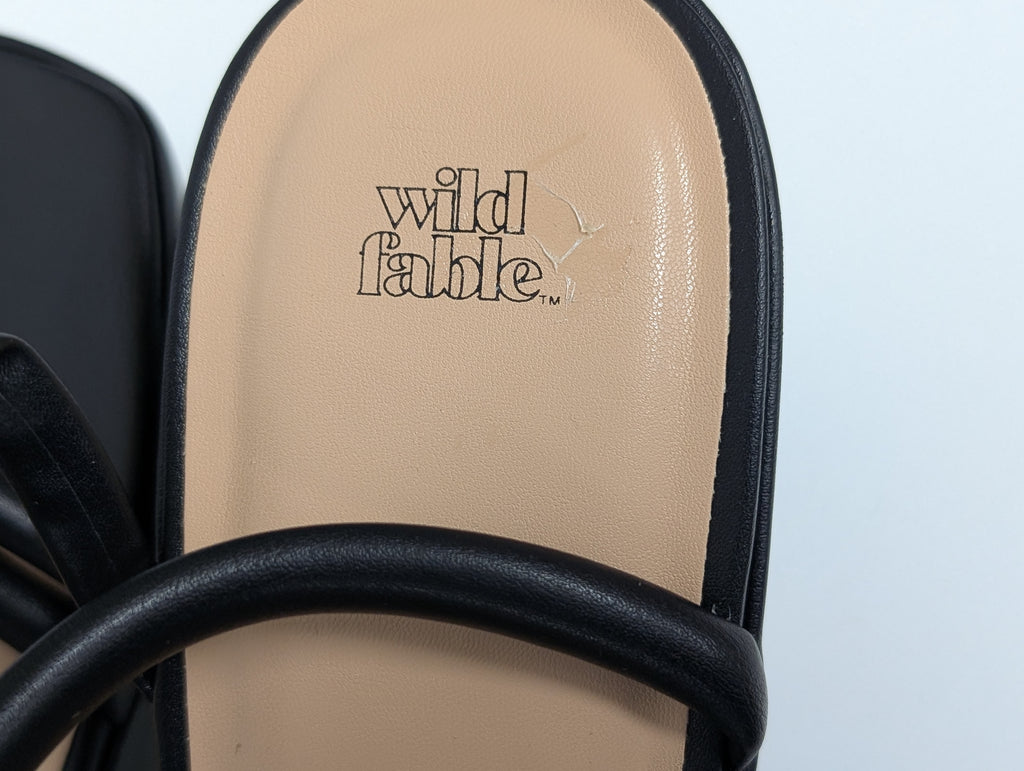 Wild Fable Women’s Strappy Platform Block Heel Sandals – Black (Size 14)