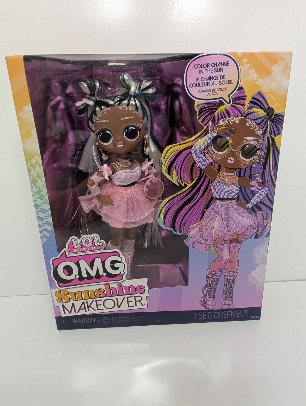 LOL Surprise OMG Sunshine Makeover Doll “Switches” Color Change Fashion Doll (New in Box)