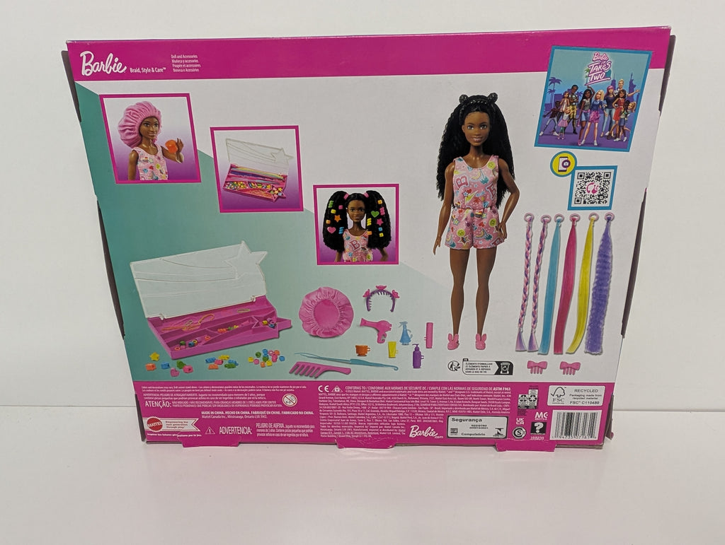 Barbie Life in the City Braid, Style & Care Set with 75+ Pieces (New in Box)