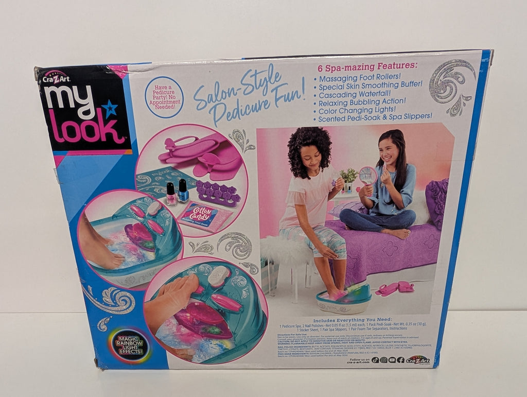 Cra-Z-Art My Look 6-in-1 Light-Up Super Spa Salon Pedicure Set (New in Box)