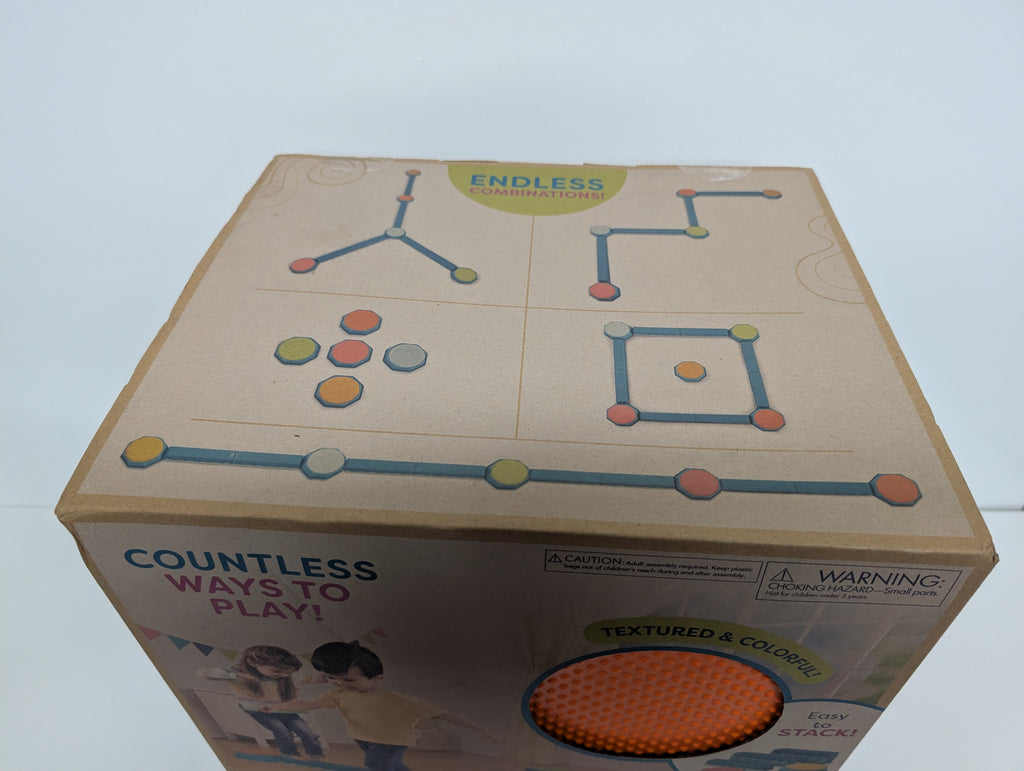 B. Toys Balance & Build Set – Sensory Balance Beams (13 Pieces, New in Box)