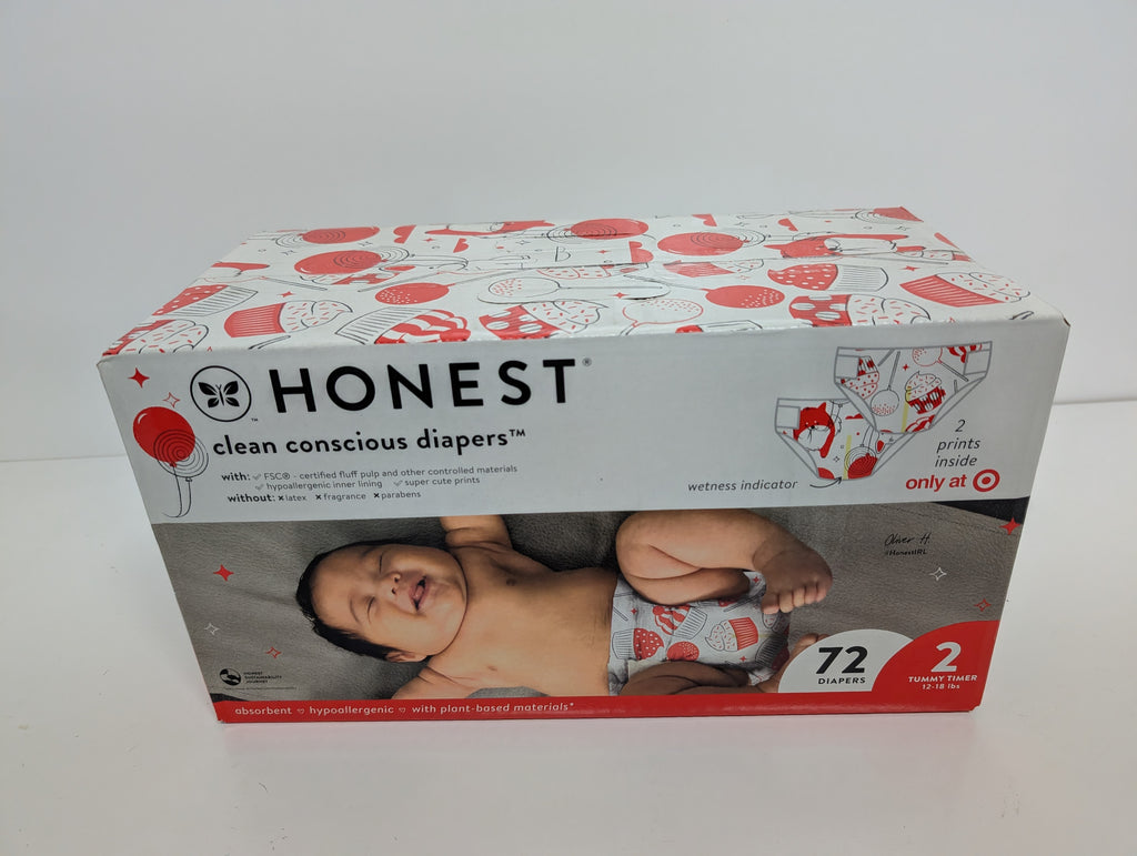 The Honest Company Clean Conscious Diapers – Size 2 (72 Count, Target Exclusive Prints)
