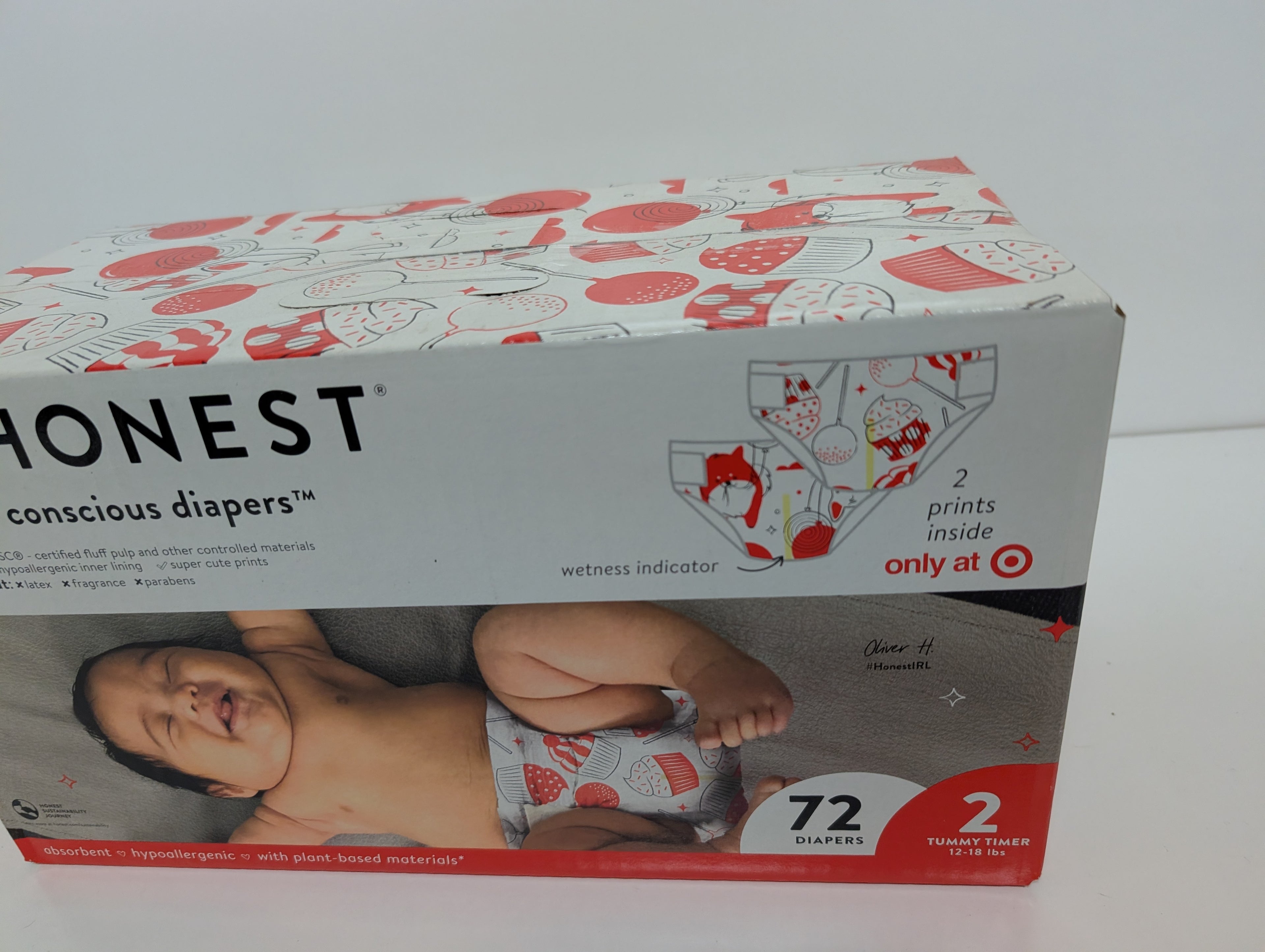 The Honest Company Clean Conscious Diapers – Size 2 (72 Count, Target Exclusive Prints)