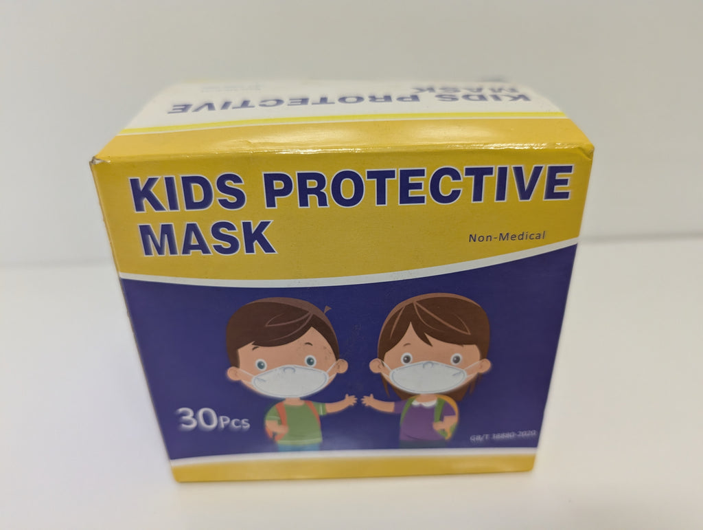Kids Protective Masks – 30 Pack (Non-Medical, Disposable Face Masks)