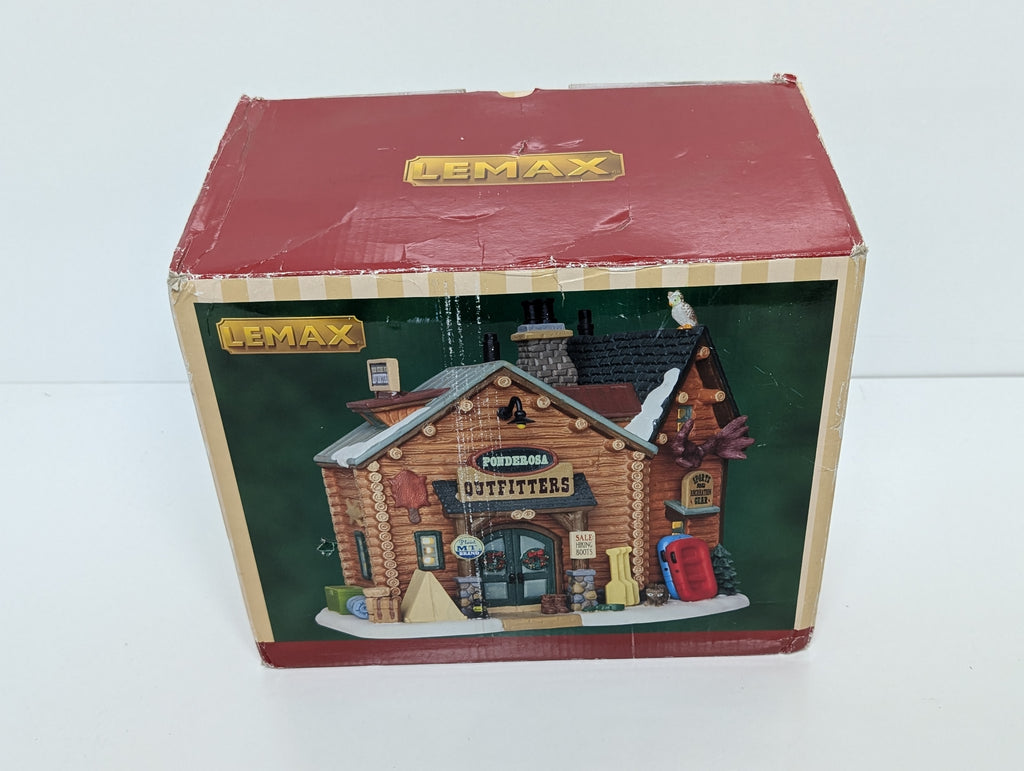 Lemax Ponderosa Outfitters – Porcelain Lighted Building (2016) – Holiday Village Collection