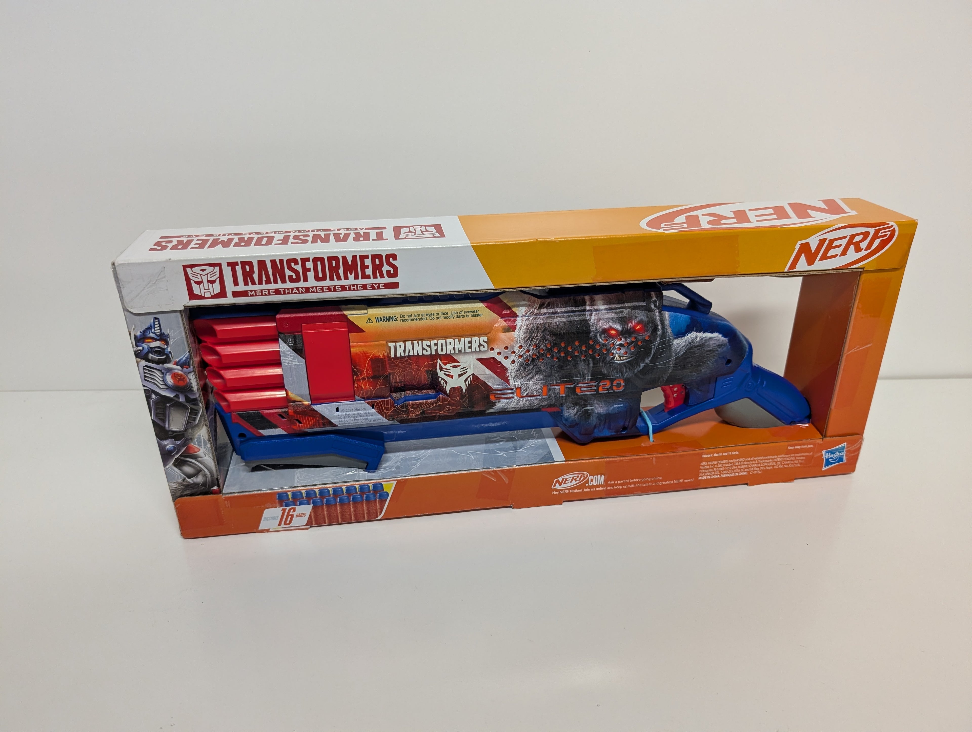 NERF Elite 2.0 Transformers Optimus Primal Dart Blaster – Hasbro Special Edition