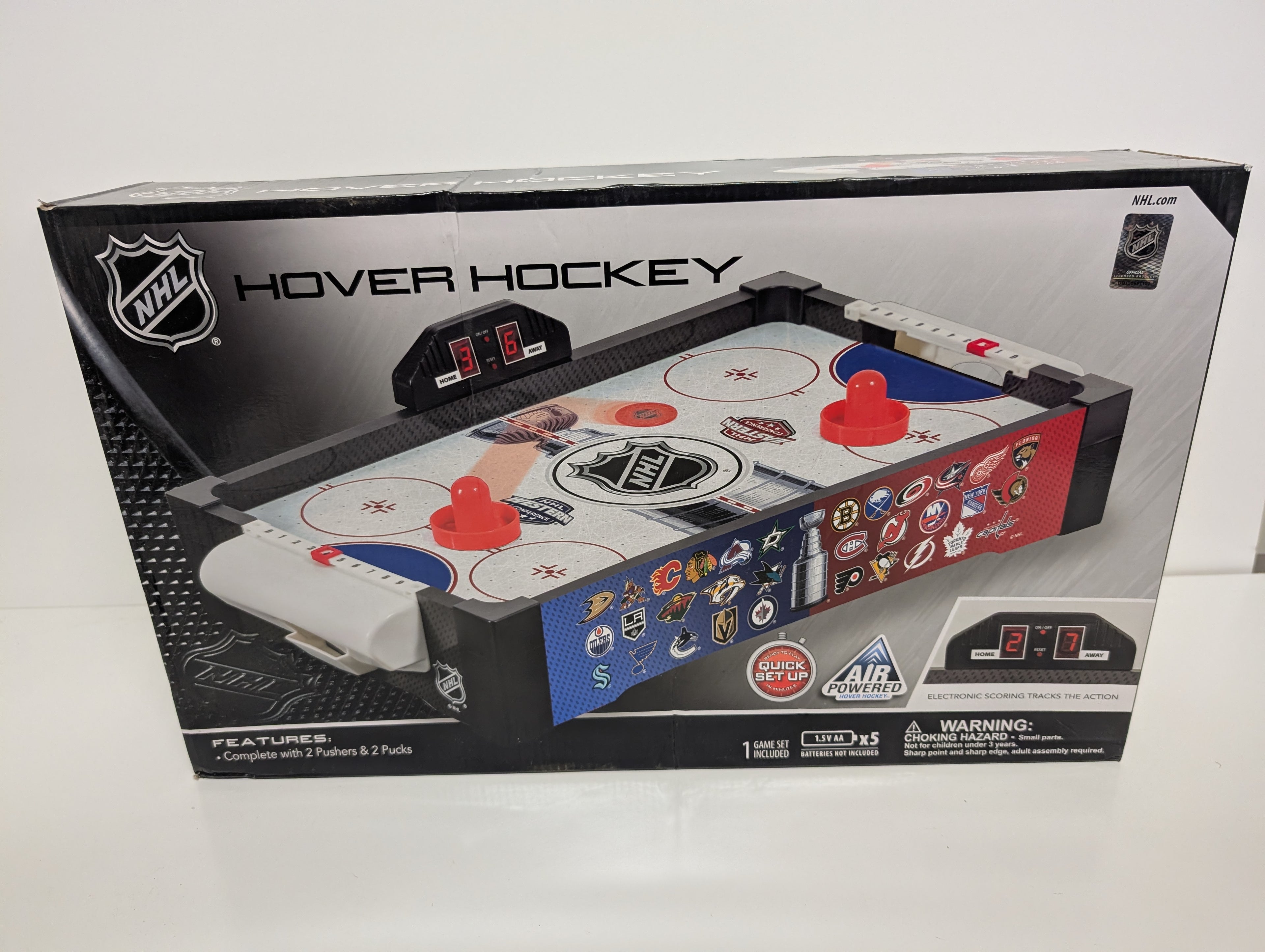 NHL Hover Hockey Tabletop Air Hockey Game – Electronic Scoring – Quick Set Up