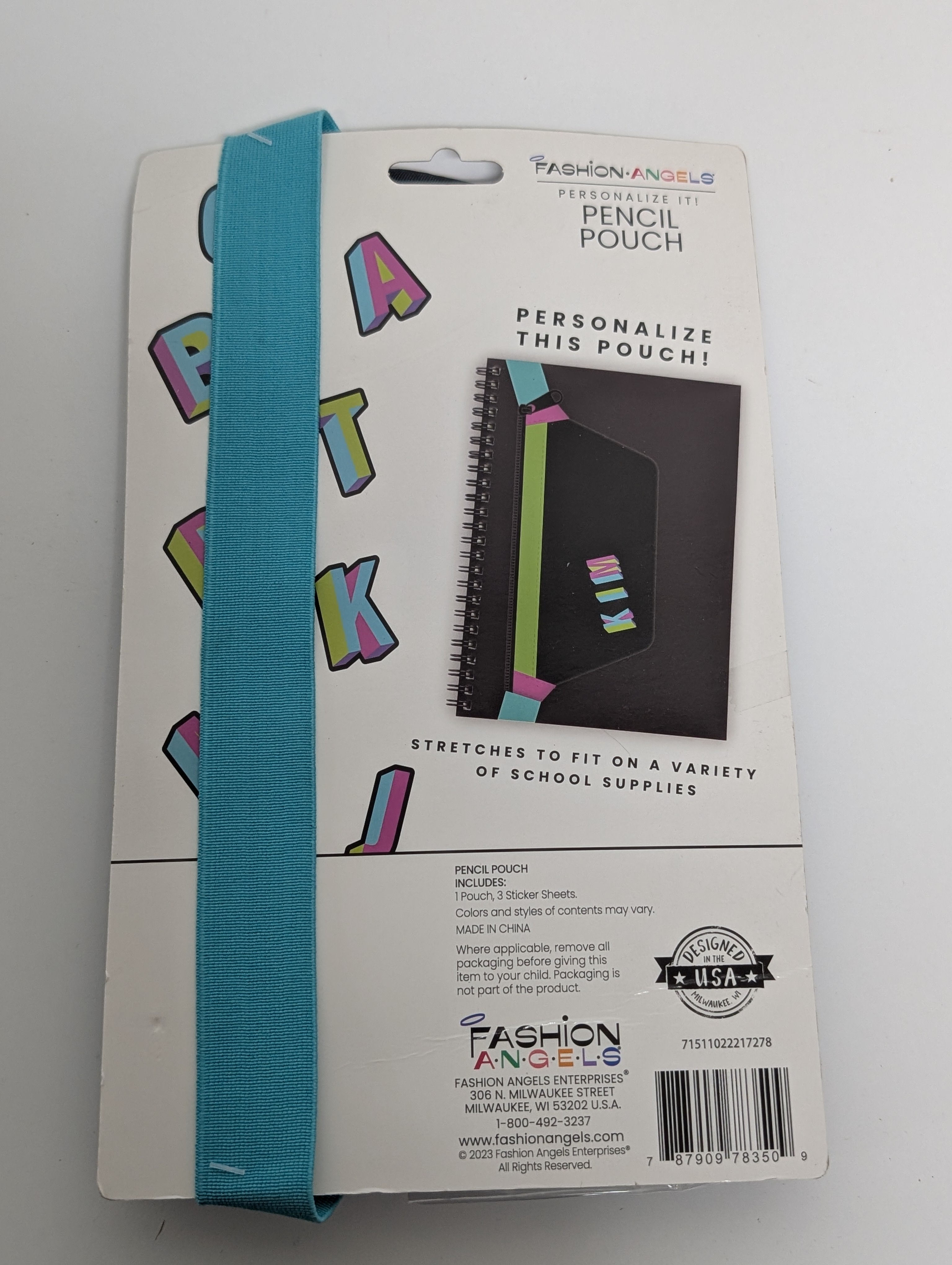 Fashion Angels Personalize It! Arcade Pencil Pouch with 50+ Stickers (2023)