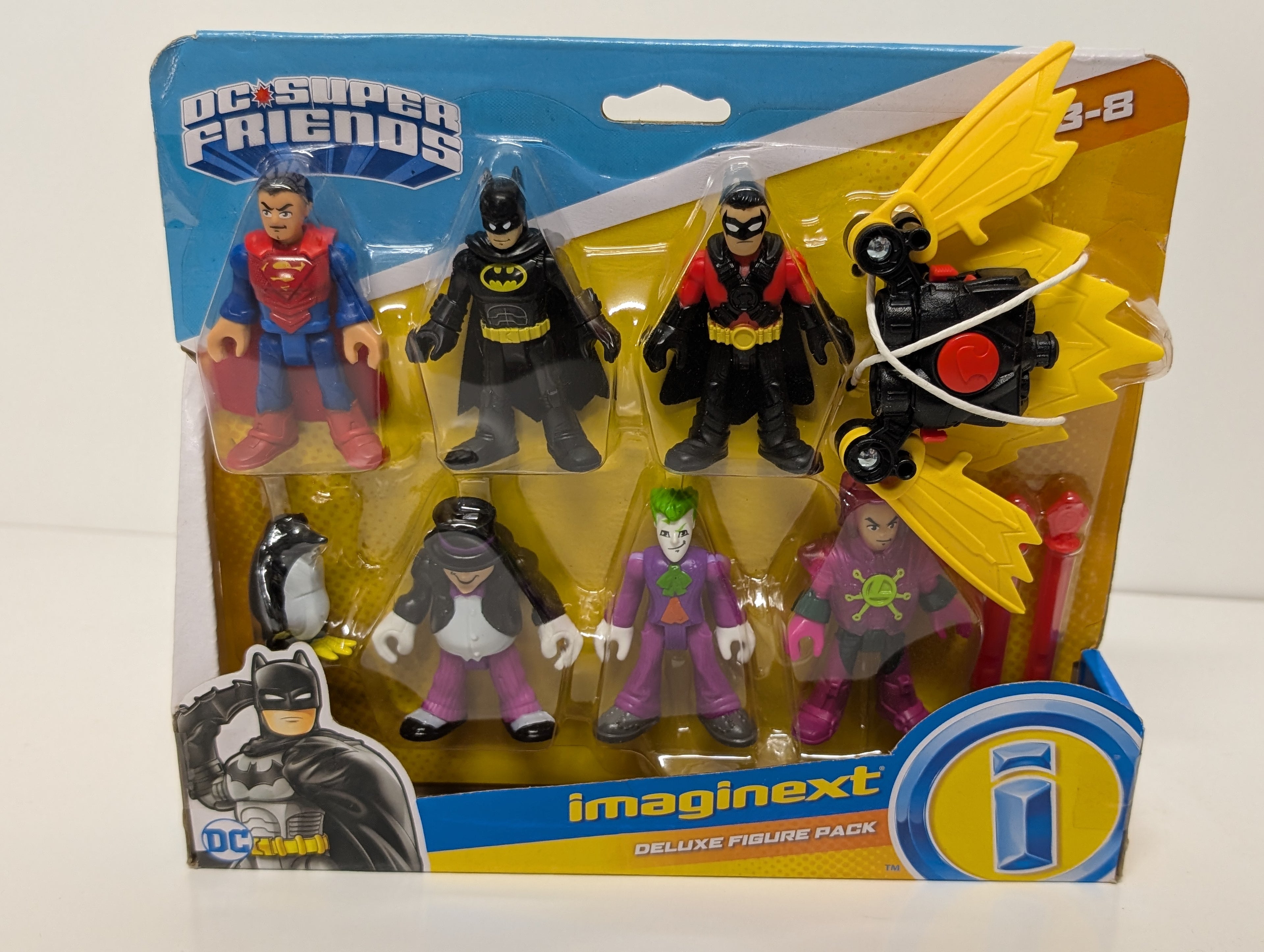 Imaginext DC Super Friends Deluxe Figure Pack Batman Superman Joker Penguin Lex Luthor (2023)