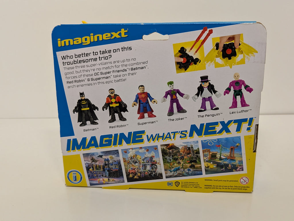 Imaginext DC Super Friends Deluxe Figure Pack Batman Superman Joker Penguin Lex Luthor (2023)
