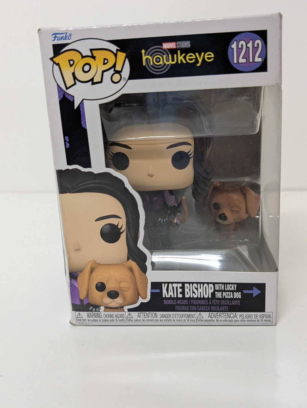 Funko Pop! Marvel Studios Hawkeye #1212 Kate Bishop with Lucky the Pizza Dog (2023)