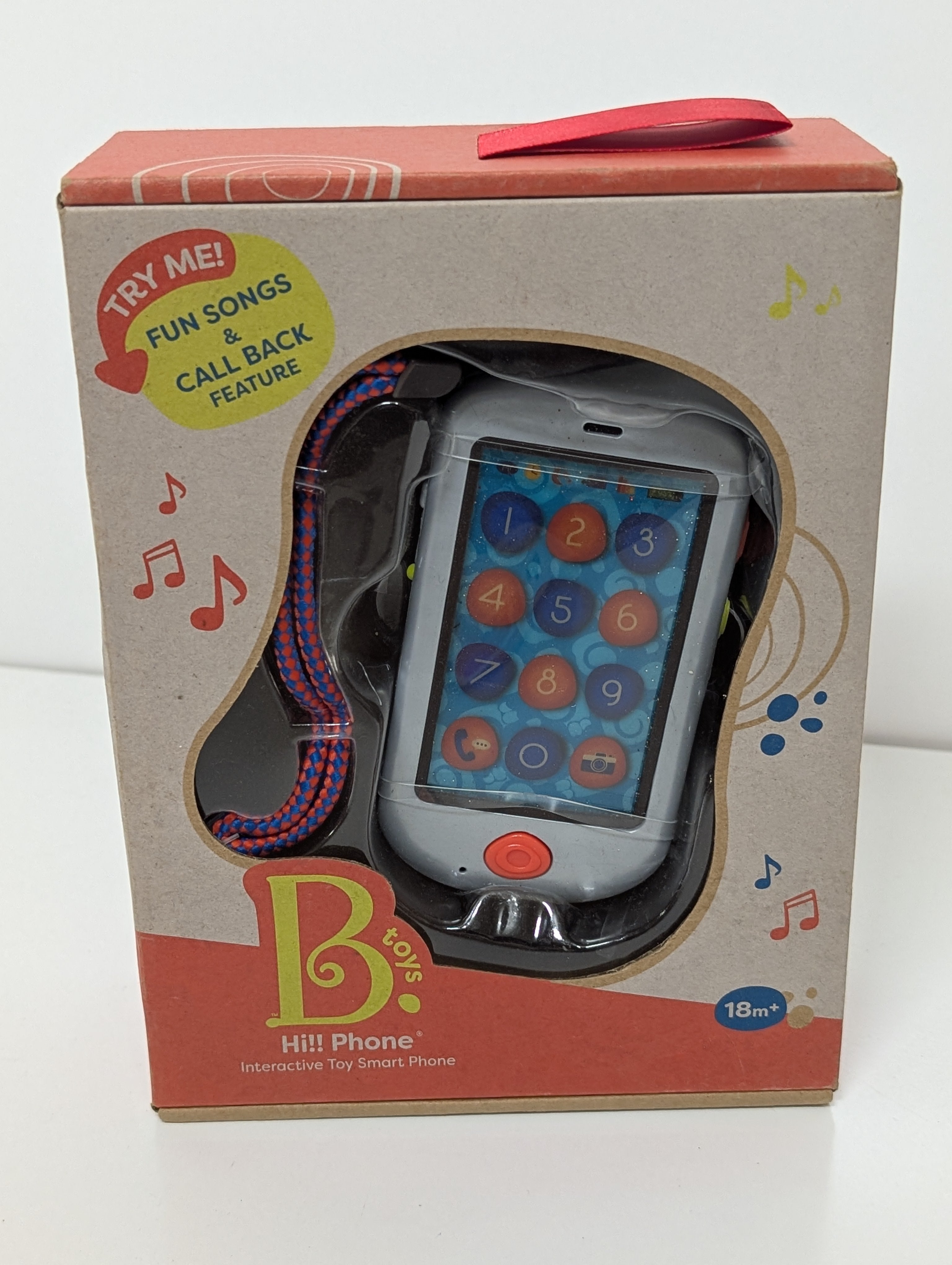 B. Toys Hi!! Phone Interactive Toy Smart Phone with Music & Call-Back Feature (18M+)