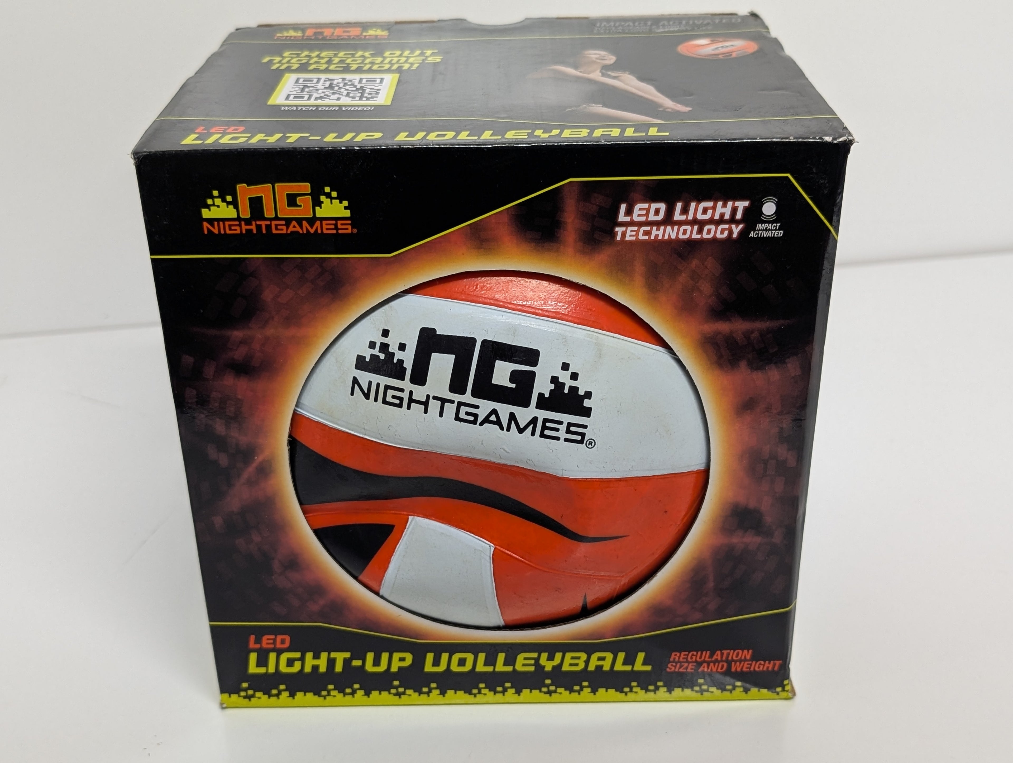 NG NightGames LED Light-Up Volleyball – Regulation Size & Weight