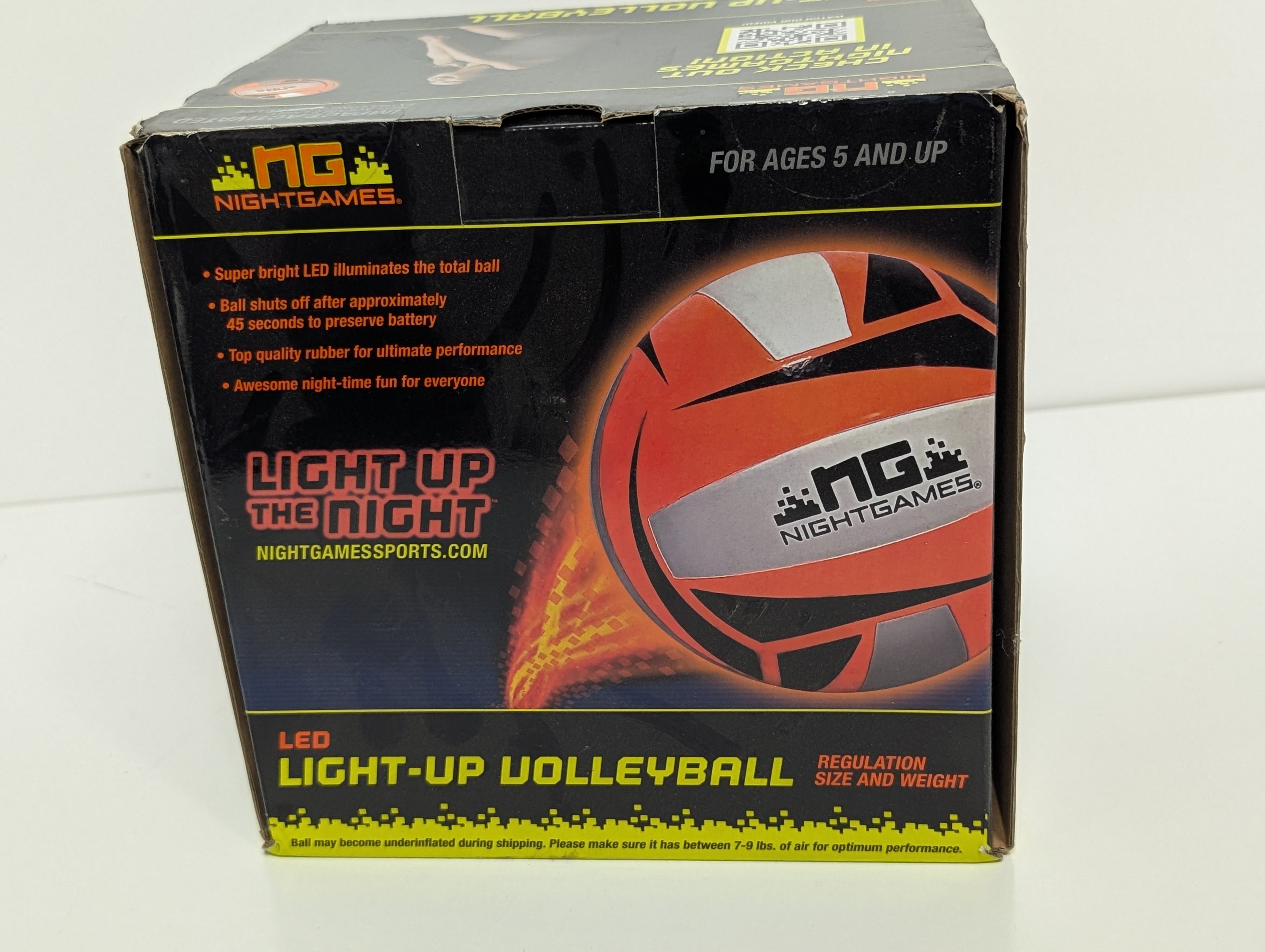 NG NightGames LED Light-Up Volleyball – Regulation Size & Weight