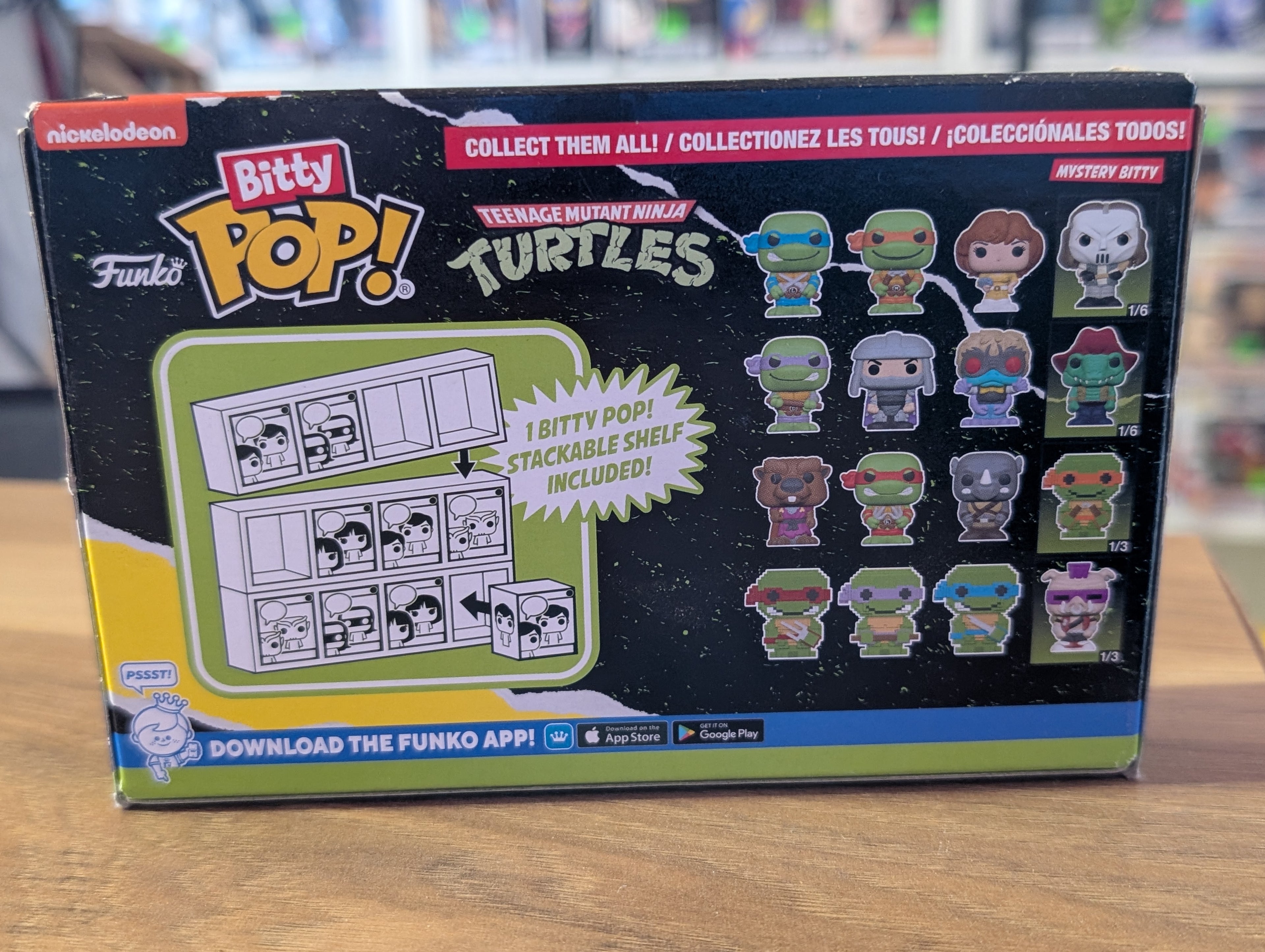 Funko Bitty Pop Teenage Mutant Ninja Turtles 4 Pack Mini Figures with Mystery Pop