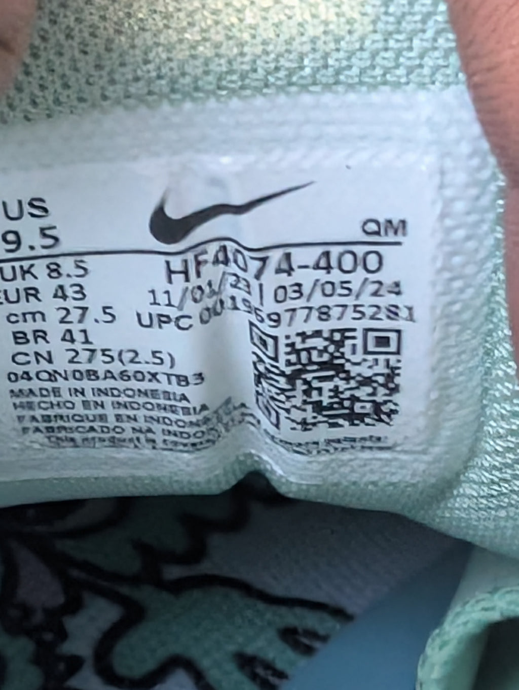 Nike SB Ishod Wair HF4074-400 Verdy Visty Pastel Multi-Color Skate Shoes Mens 9.5 Sneakers