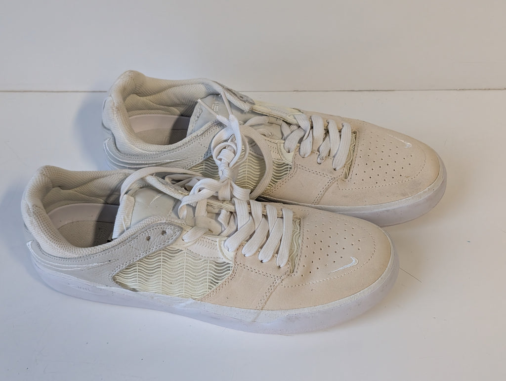 Nike SB Ishod Wair DQ4558-111 White Suede Mesh Low Skate Shoes Mens 10 Sneakers