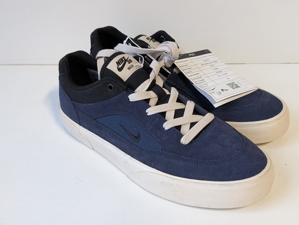 Nike SB Malor Navy Suede Skate Shoes Size 9 Not for Resale Dev Sample Collectible
