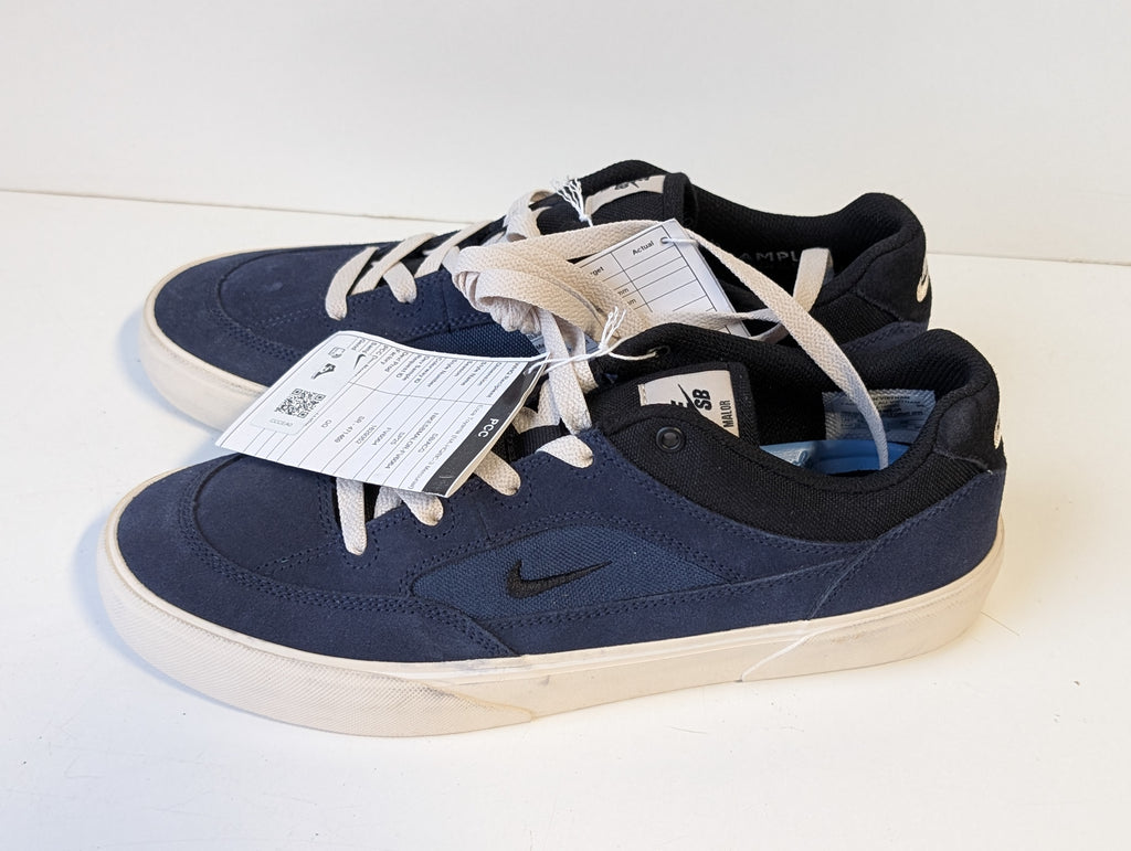 Nike SB Malor Navy Suede Skate Shoes Size 9 Not for Resale Dev Sample Collectible
