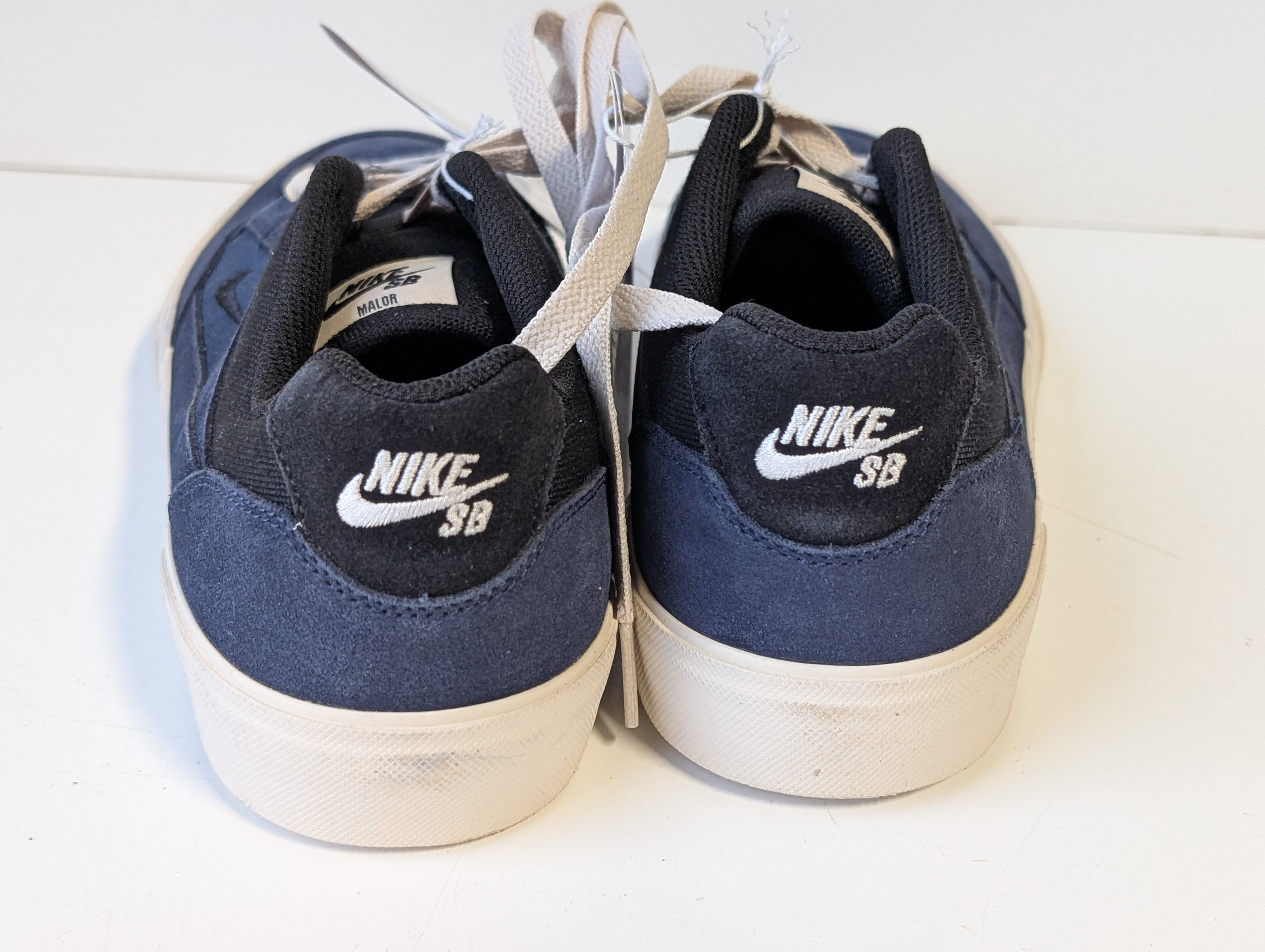 Nike SB Malor Navy Suede Skate Shoes Size 9 Not for Resale Dev Sample Collectible