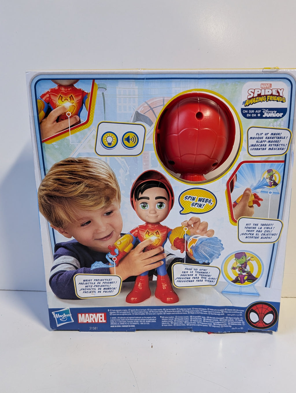 Marvel Spidey and His Amazing Friends Electronic Suit Up Spidey Figure Kids Toy