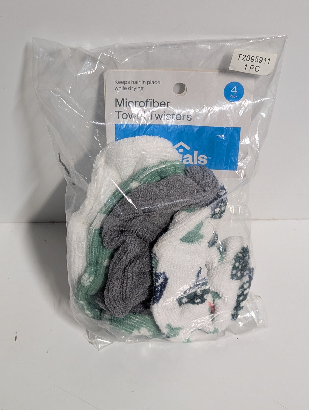 Mainstays Microfiber Towel Twisters 4 Pack Soft Hair Drying Wrap Set Collectible