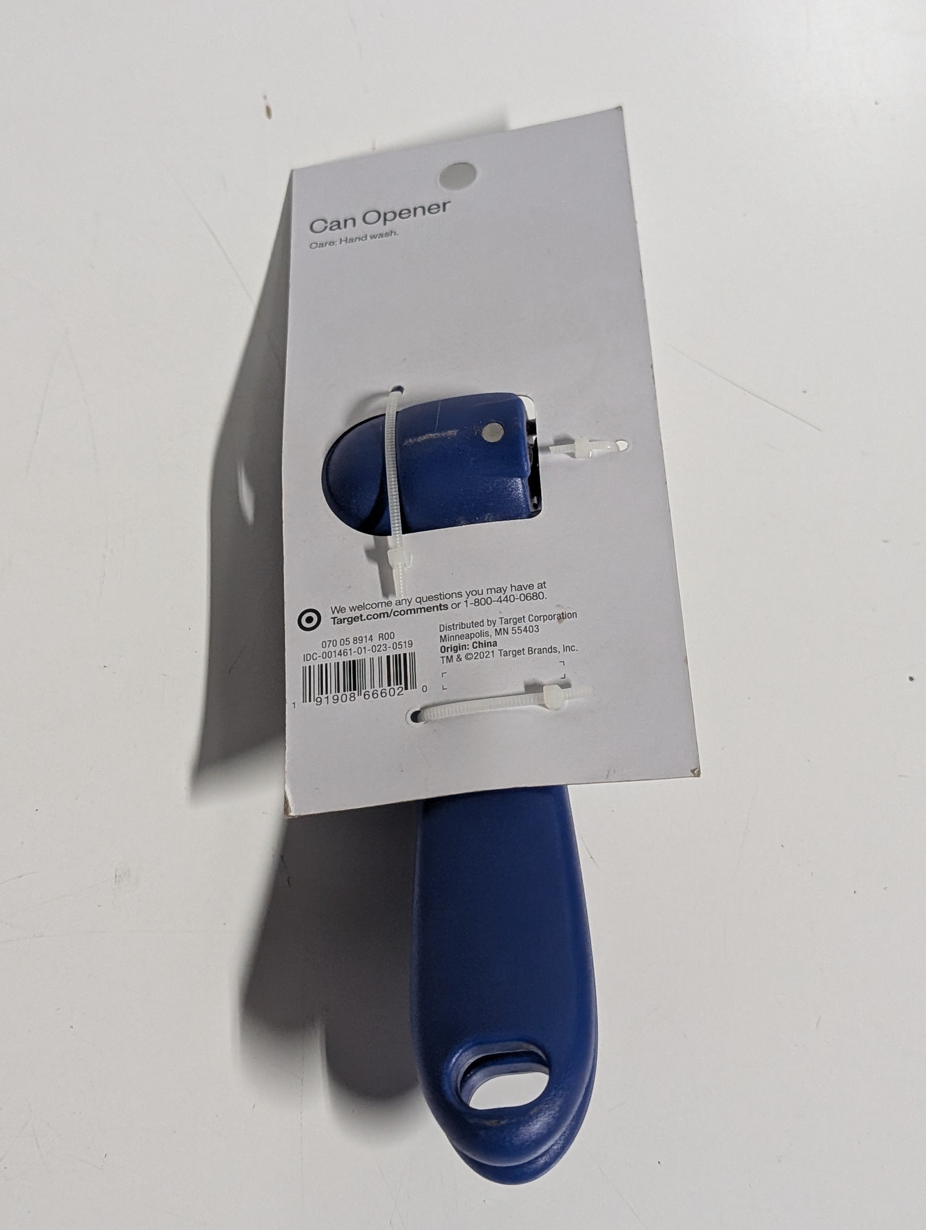 Room Essentials Blue Manual Can Opener Kitchen Tool Everyday Use