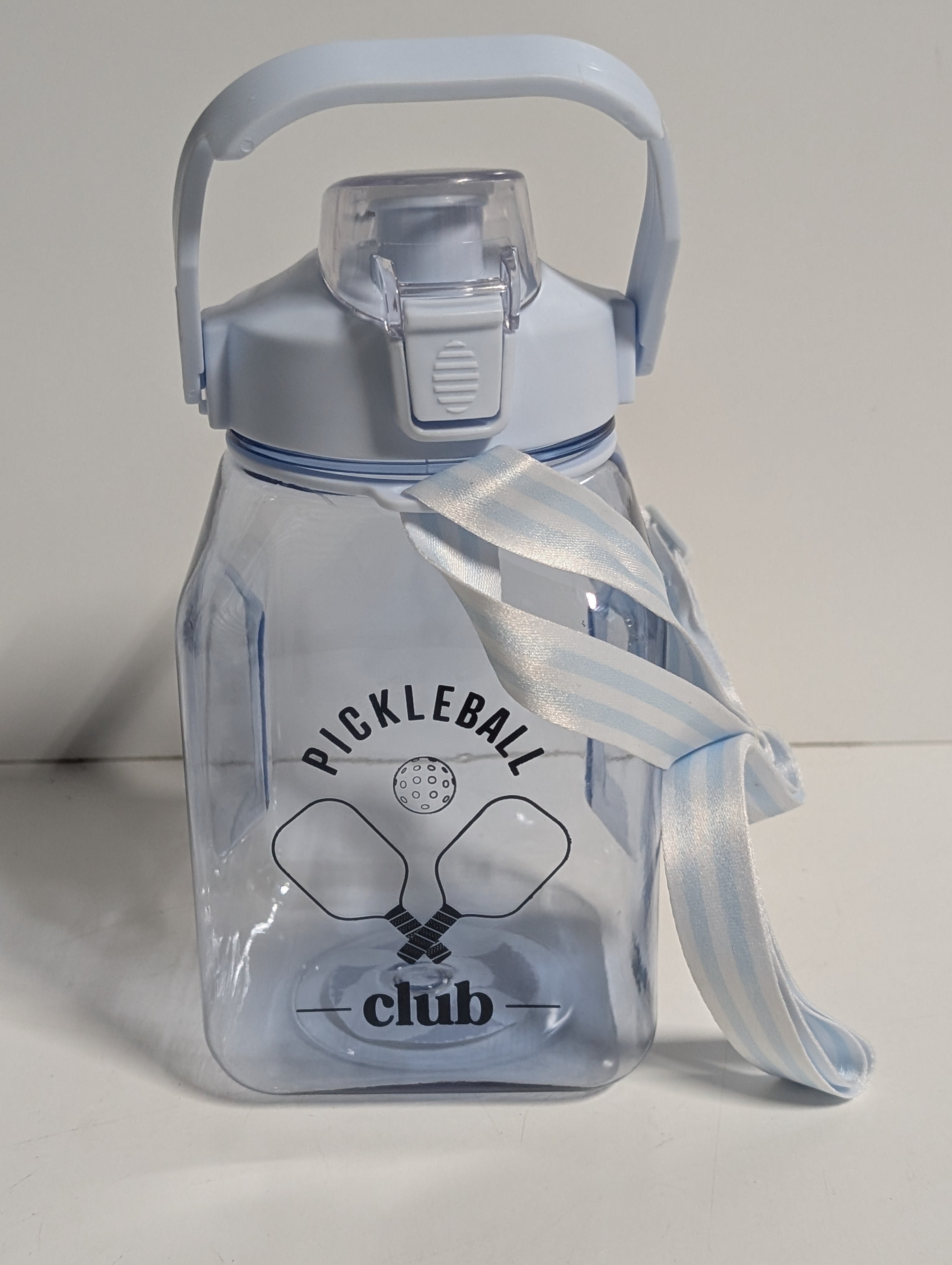 Made For Retail Pickleball Club Blue Wellness Water Bottle With Handle