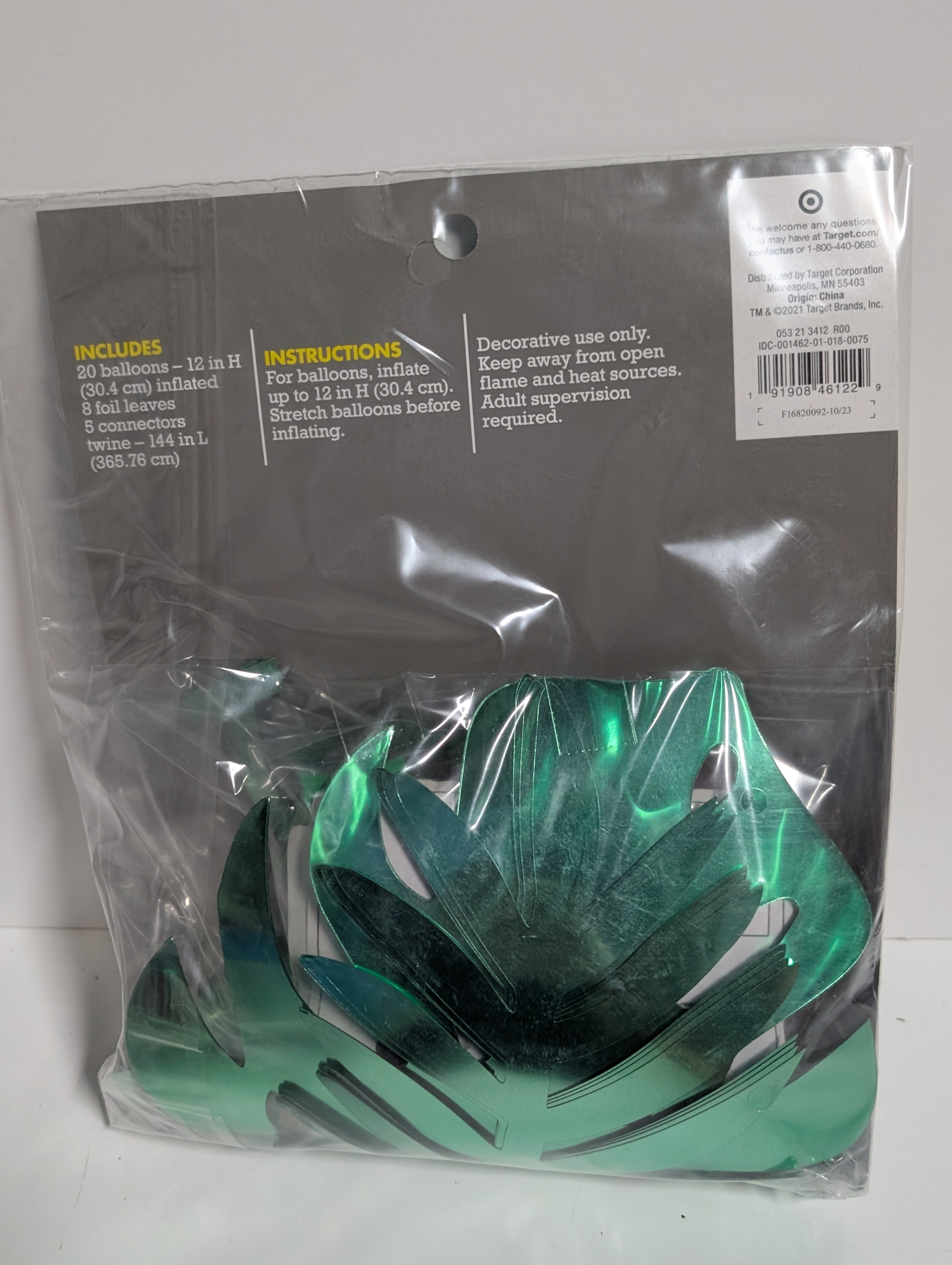 Spritz Balloon Decor Kit Tropical Party Supplies Colorful Leaf Theme Collectible Set