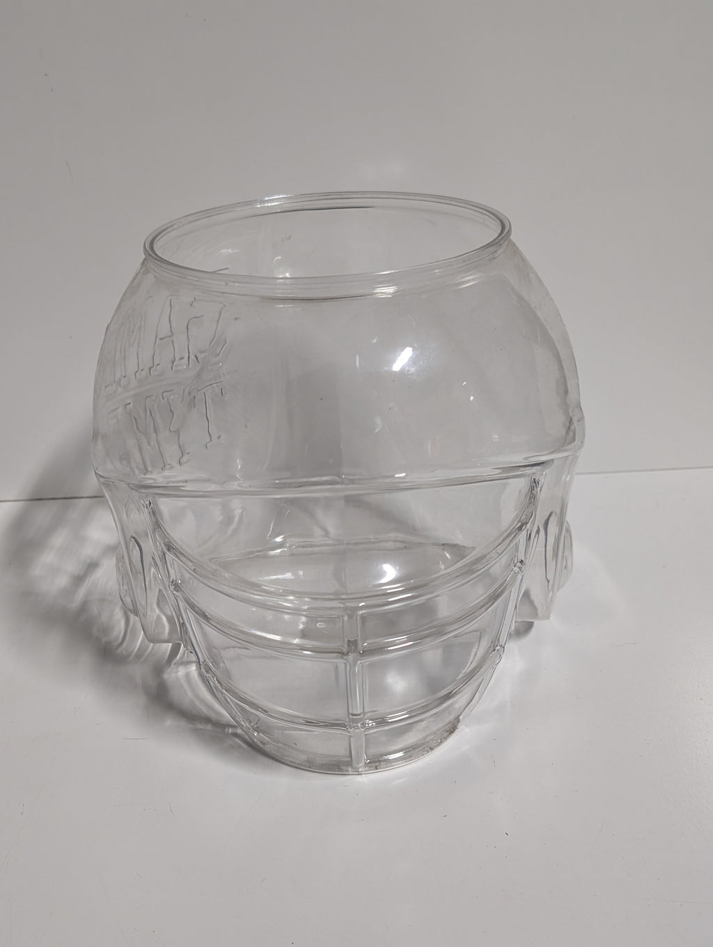 Clear Plastic Football Helmet Snack Bowl Game Day Party Serving Container Collectible