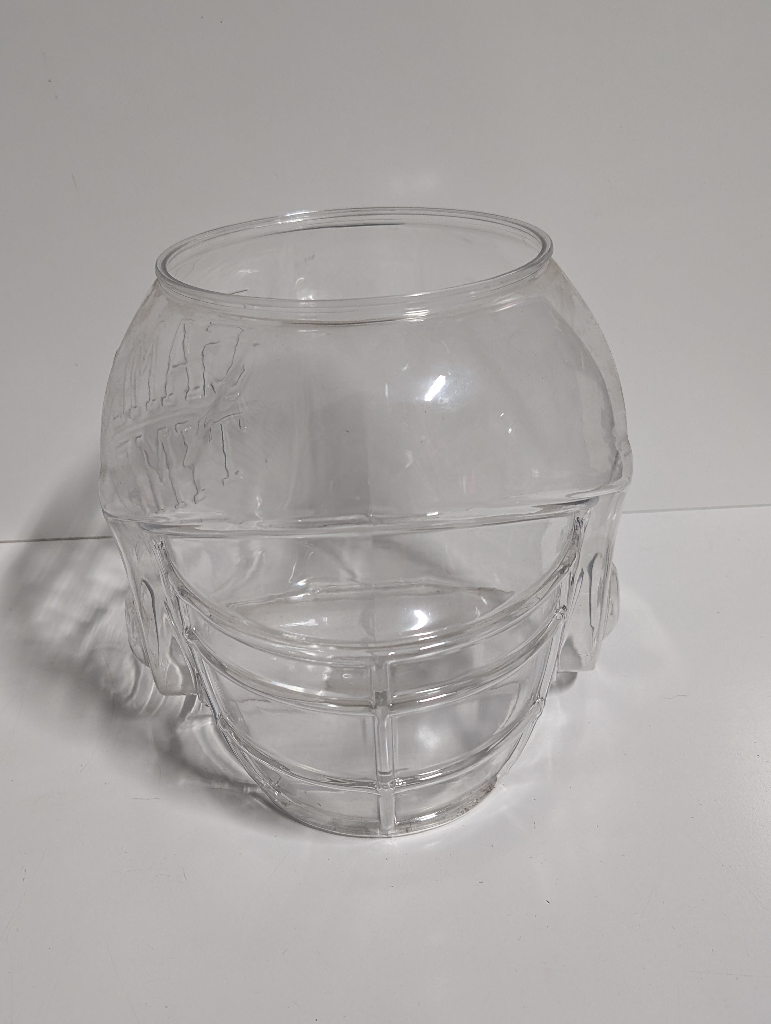 Clear Plastic Football Helmet Snack Bowl Game Day Party Serving Container Collectible