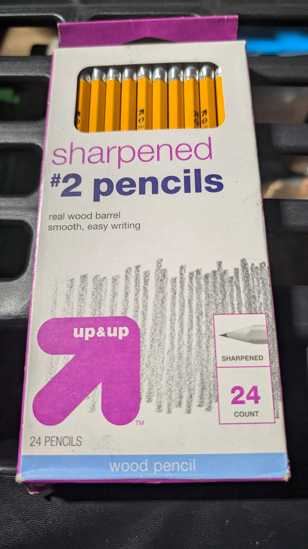 Up & Up Sharpened #2 Wood Pencils 24 Count Smooth Writing Real Wood Barrel