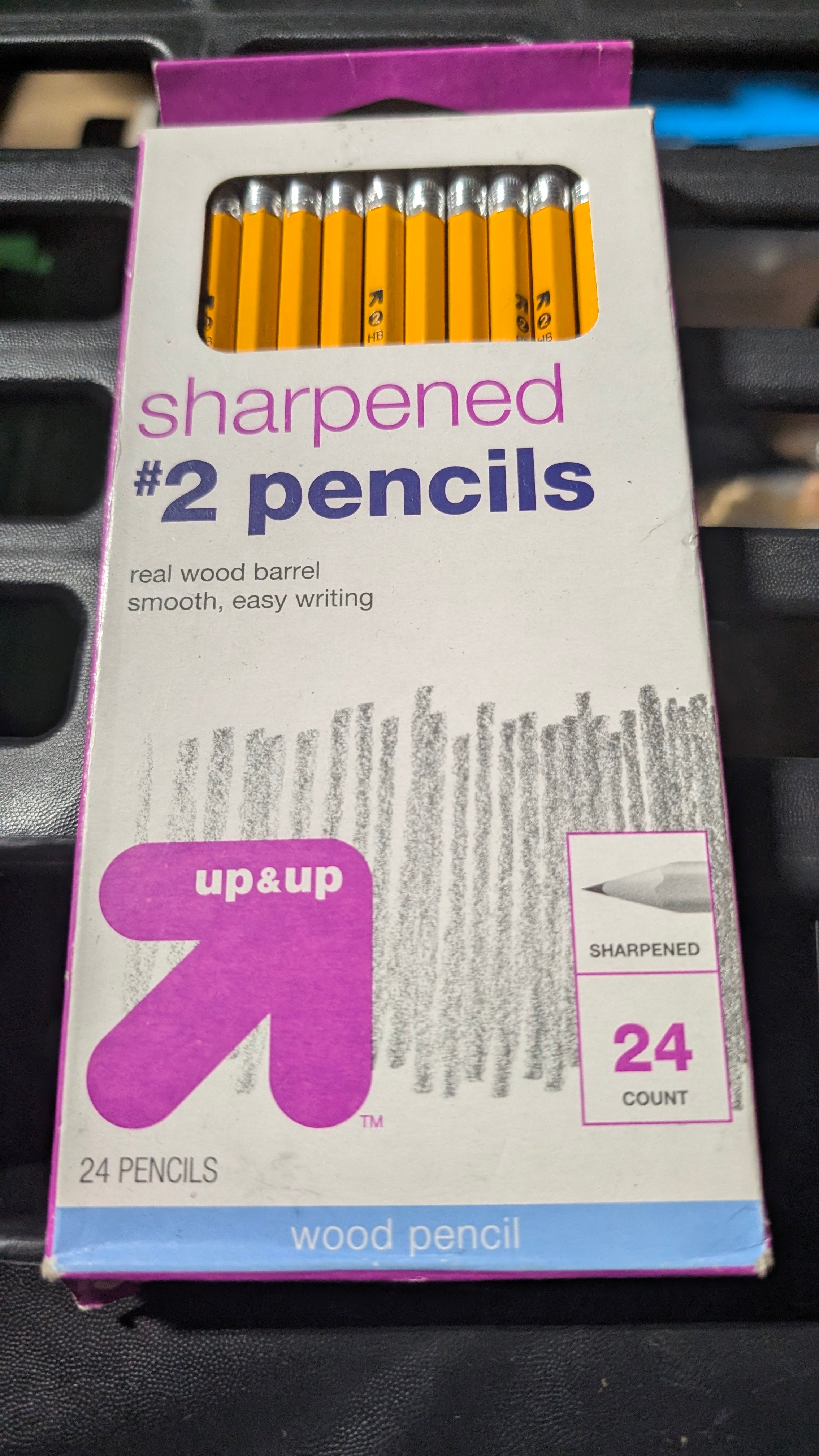 Up & Up Sharpened #2 Wood Pencils 24 Count Smooth Writing Real Wood Barrel