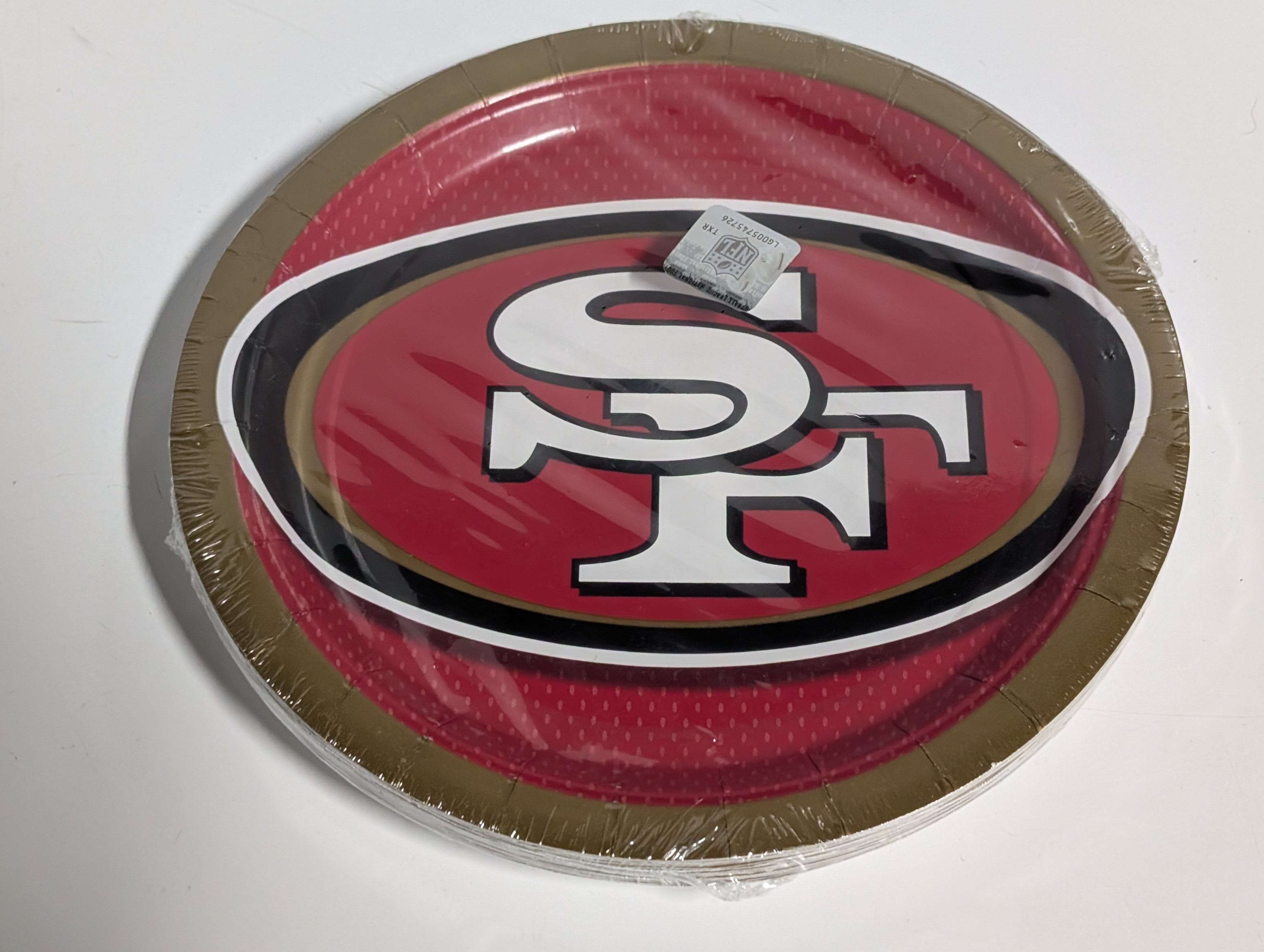Amscan San Francisco 49ers Party Plates 9 Inch NFL Team Tableware Collectible Set