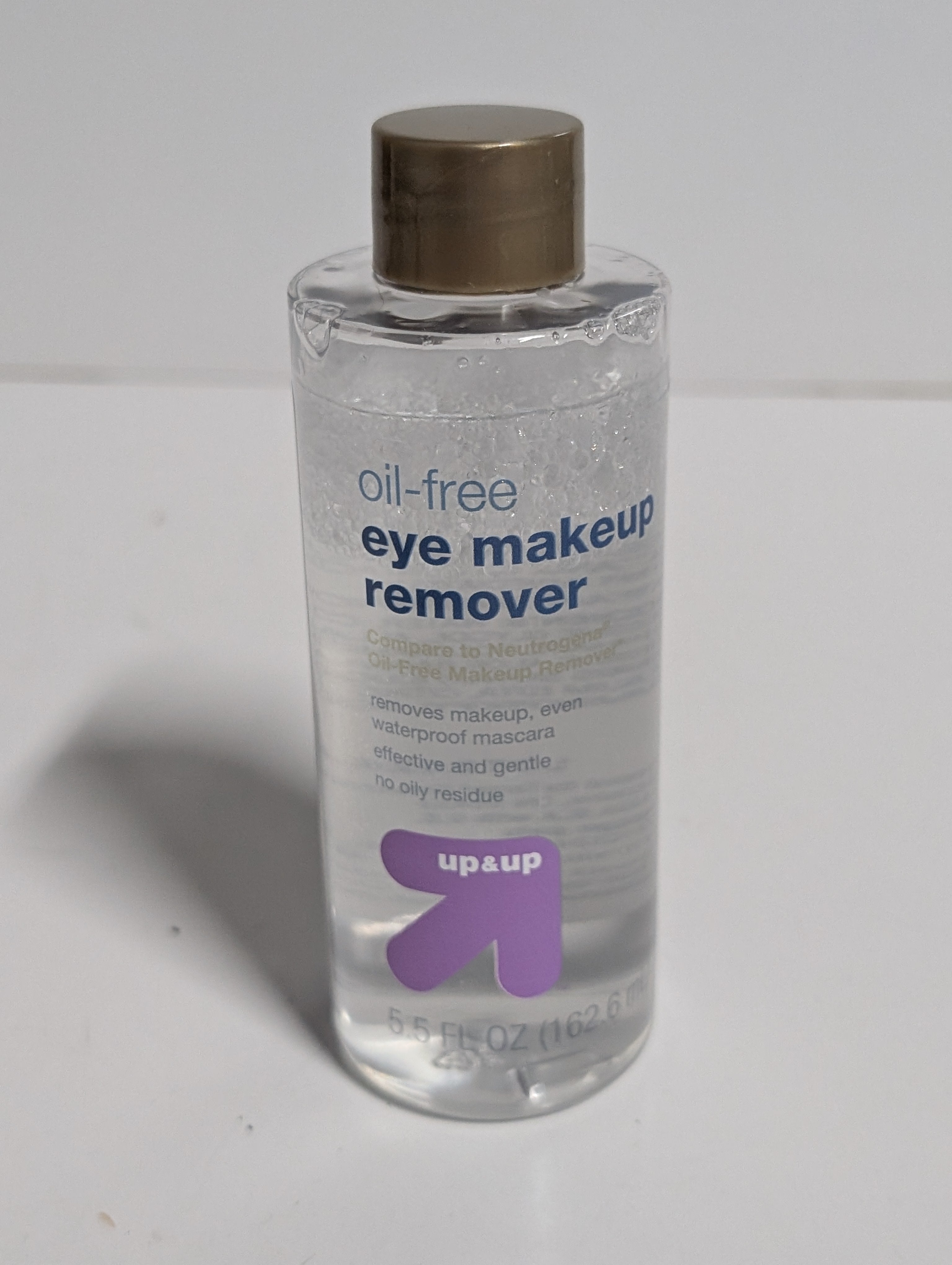 Up and Up Oil Free Eye Makeup Remover 5.5 Ounce Gentle Waterproof Cleanser Bottle