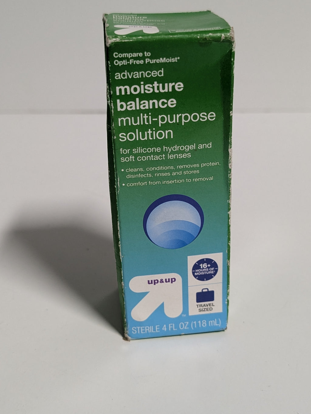 Up and Up Advanced Moisture Balance Multi-Purpose Contact Lens Solution Travel Size 4 oz