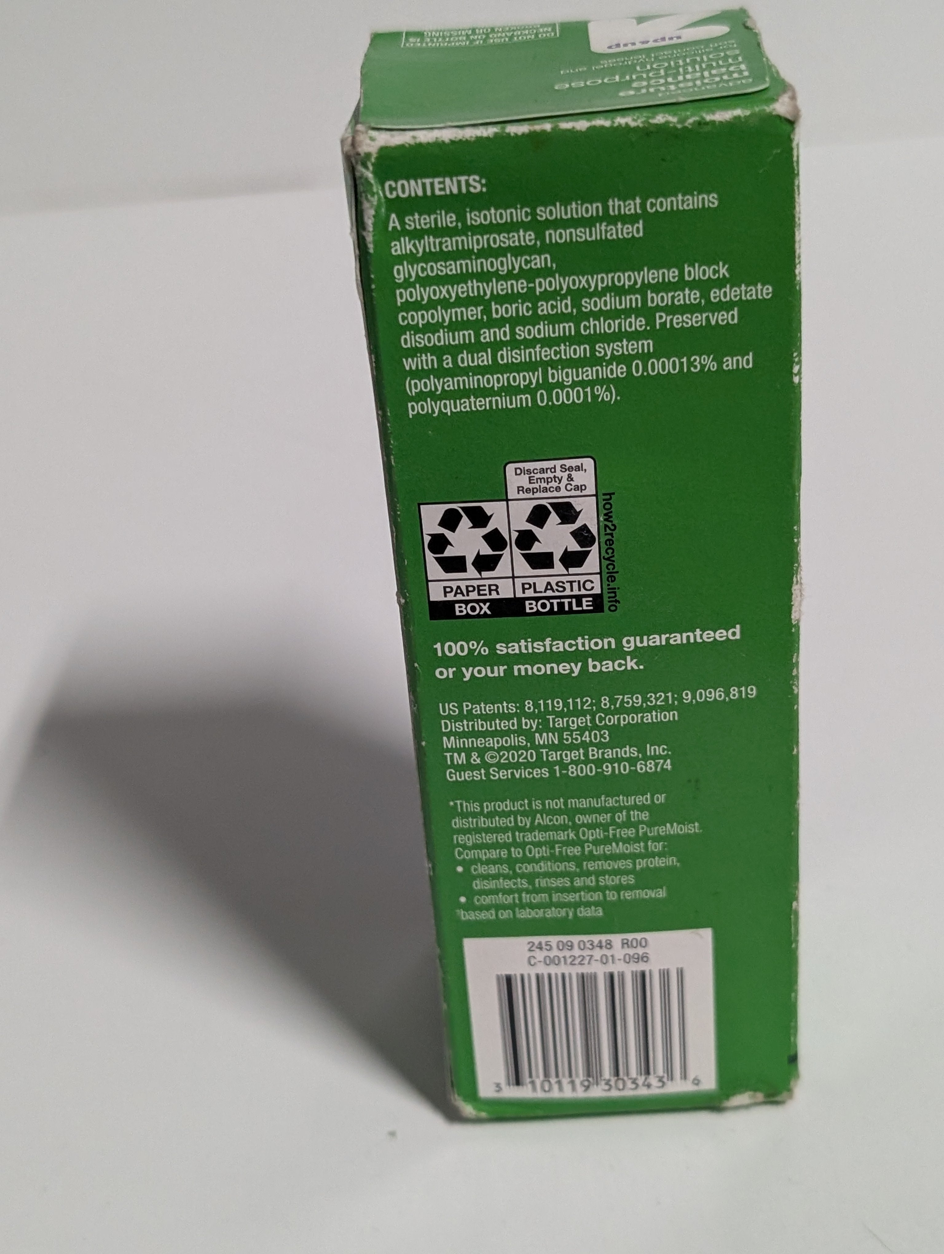 Up and Up Advanced Moisture Balance Multi-Purpose Contact Lens Solution Travel Size 4 oz