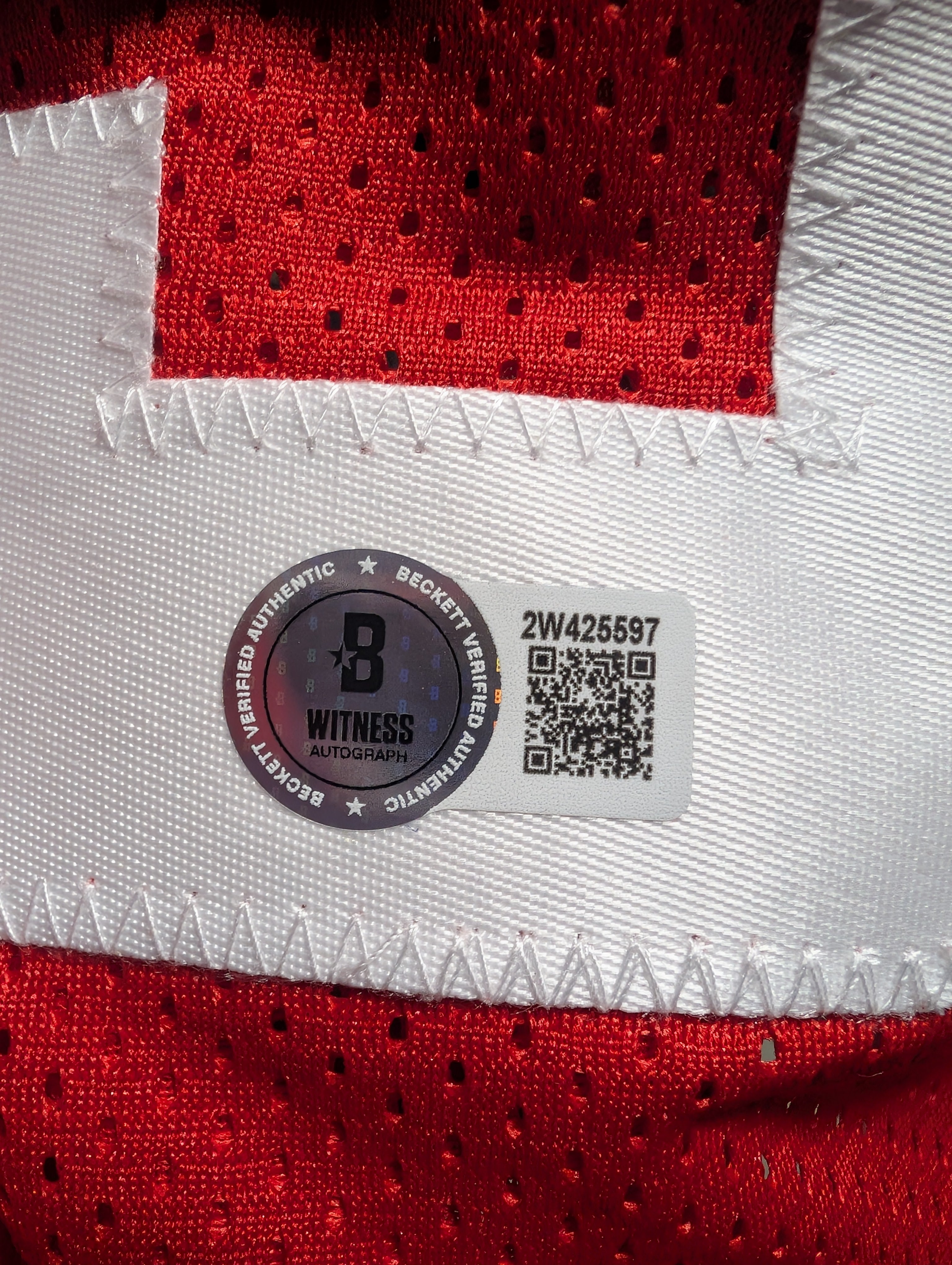 Ralph Sampson #50 Autograph Signed Basketball Jersey Beckett Witness Authenticated