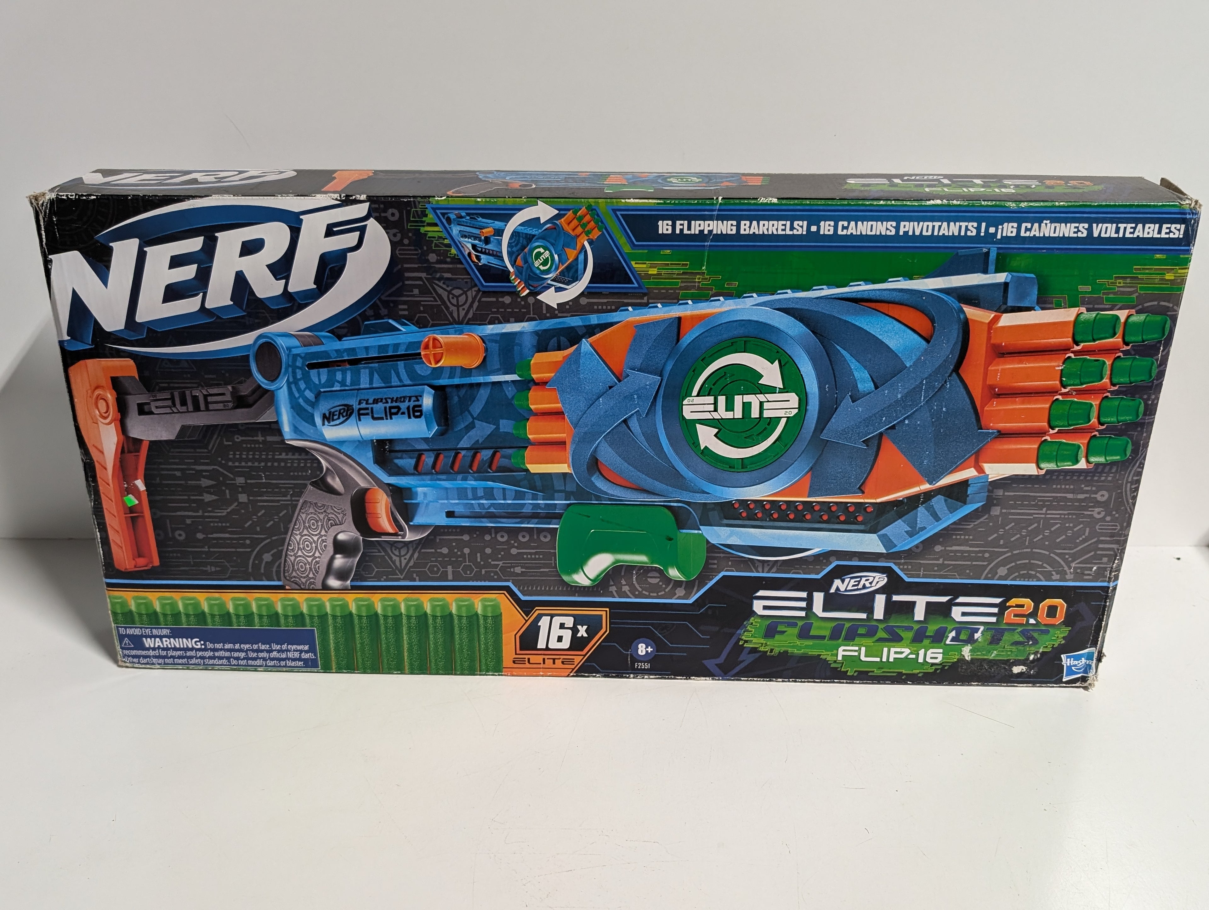 Nerf Elite 2.0 Flipshots Flip 16 Dart Blaster Hasbro Battle Toy Collectible Set
